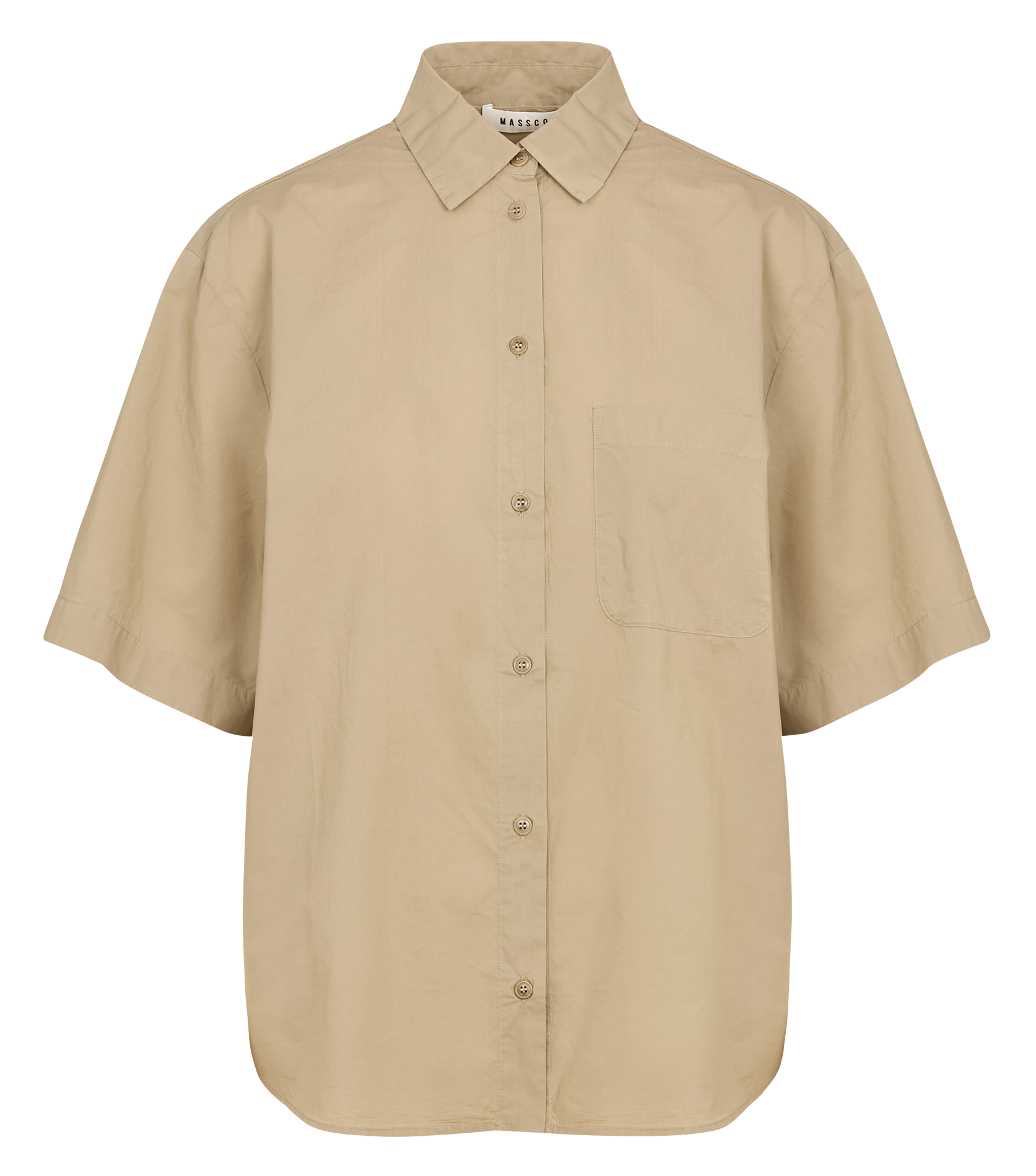 Organic cotton shirt with classic collar MASSCOB Grey