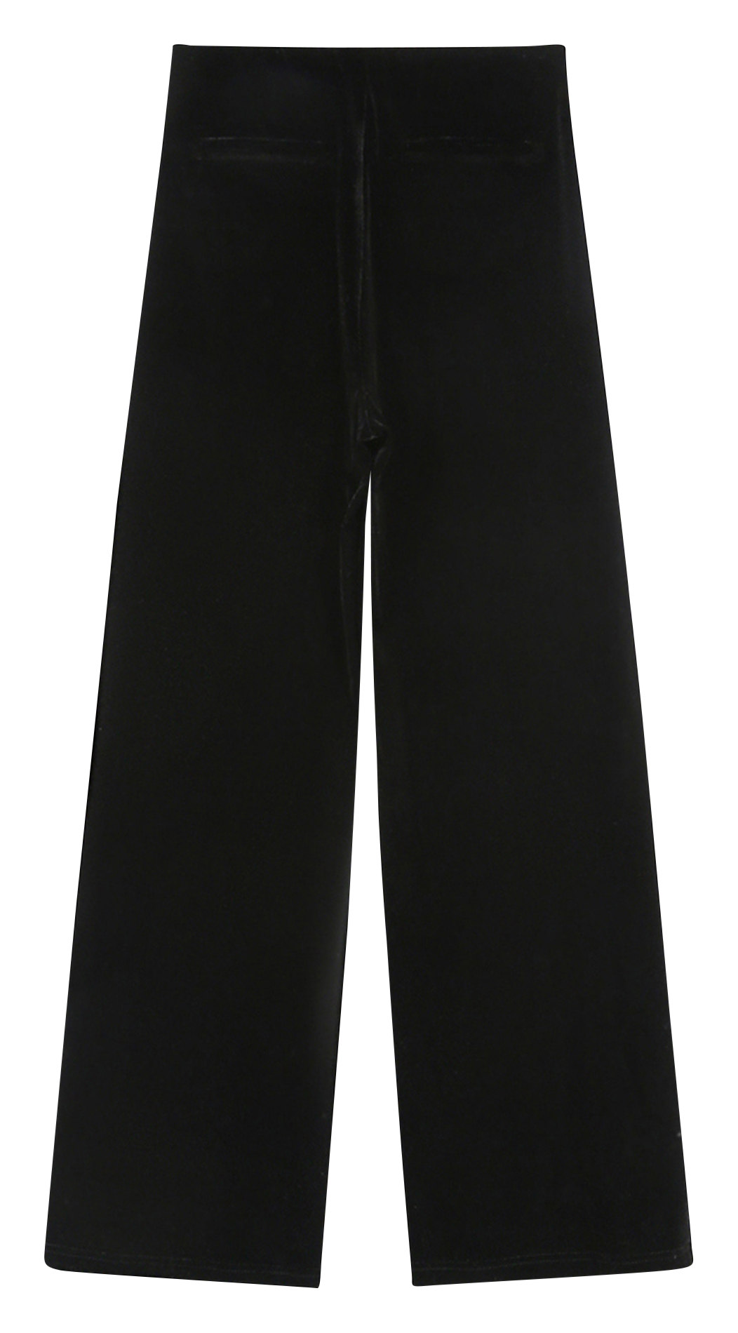 Pantalon taille haute élastiqué en velours GRACE ET MILA Noir