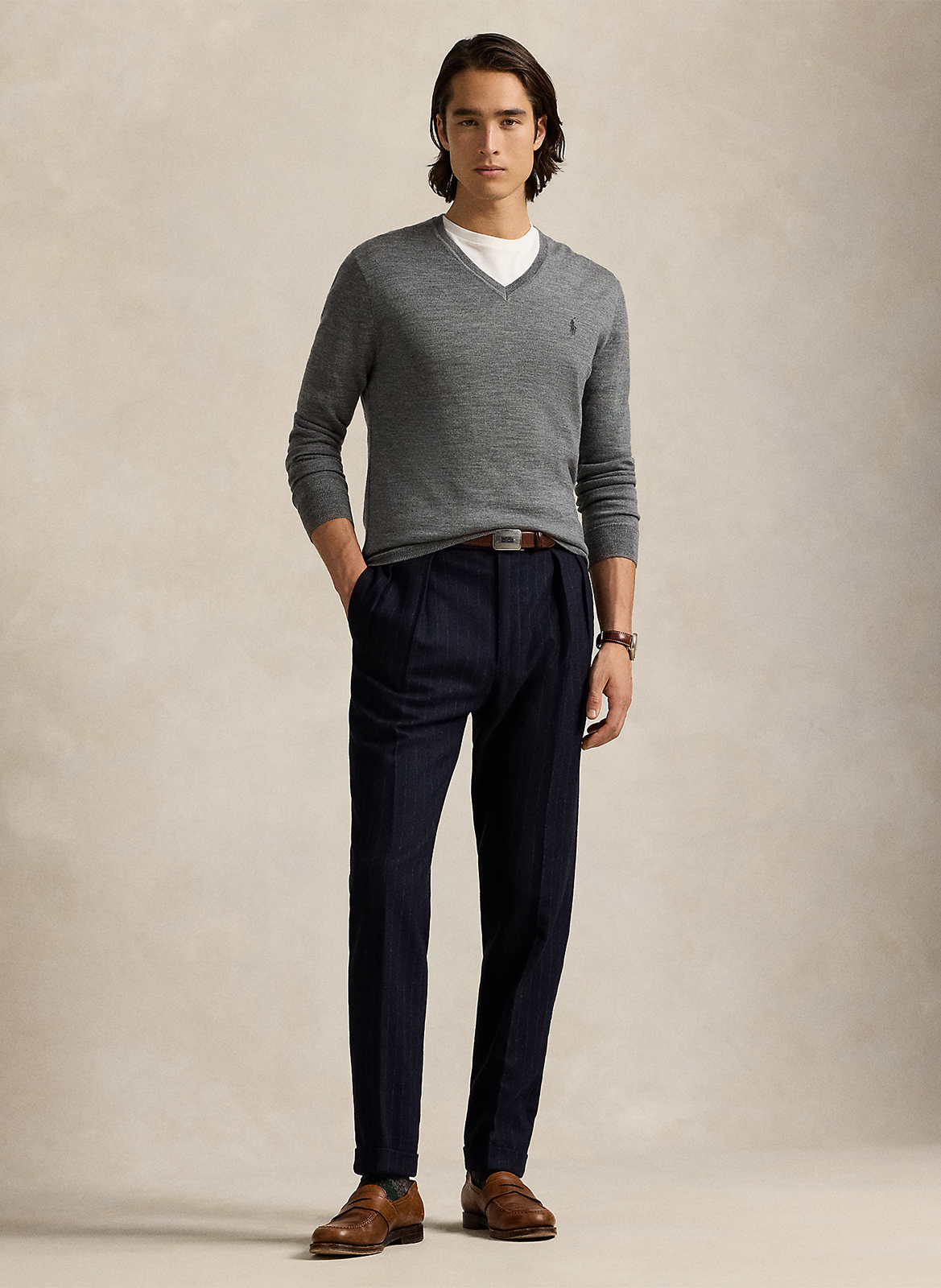 Mouwloze, wollen trui POLO RALPH LAUREN Grijs