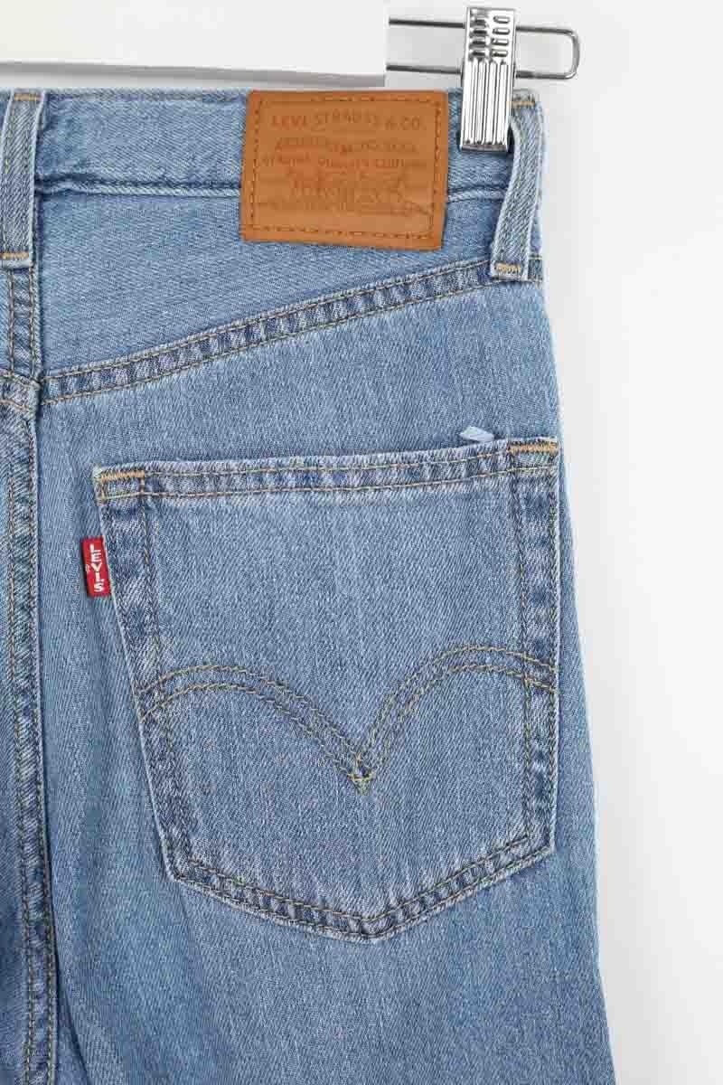 Wide leg cotton jeans LEVI'S - Seconde main Blue