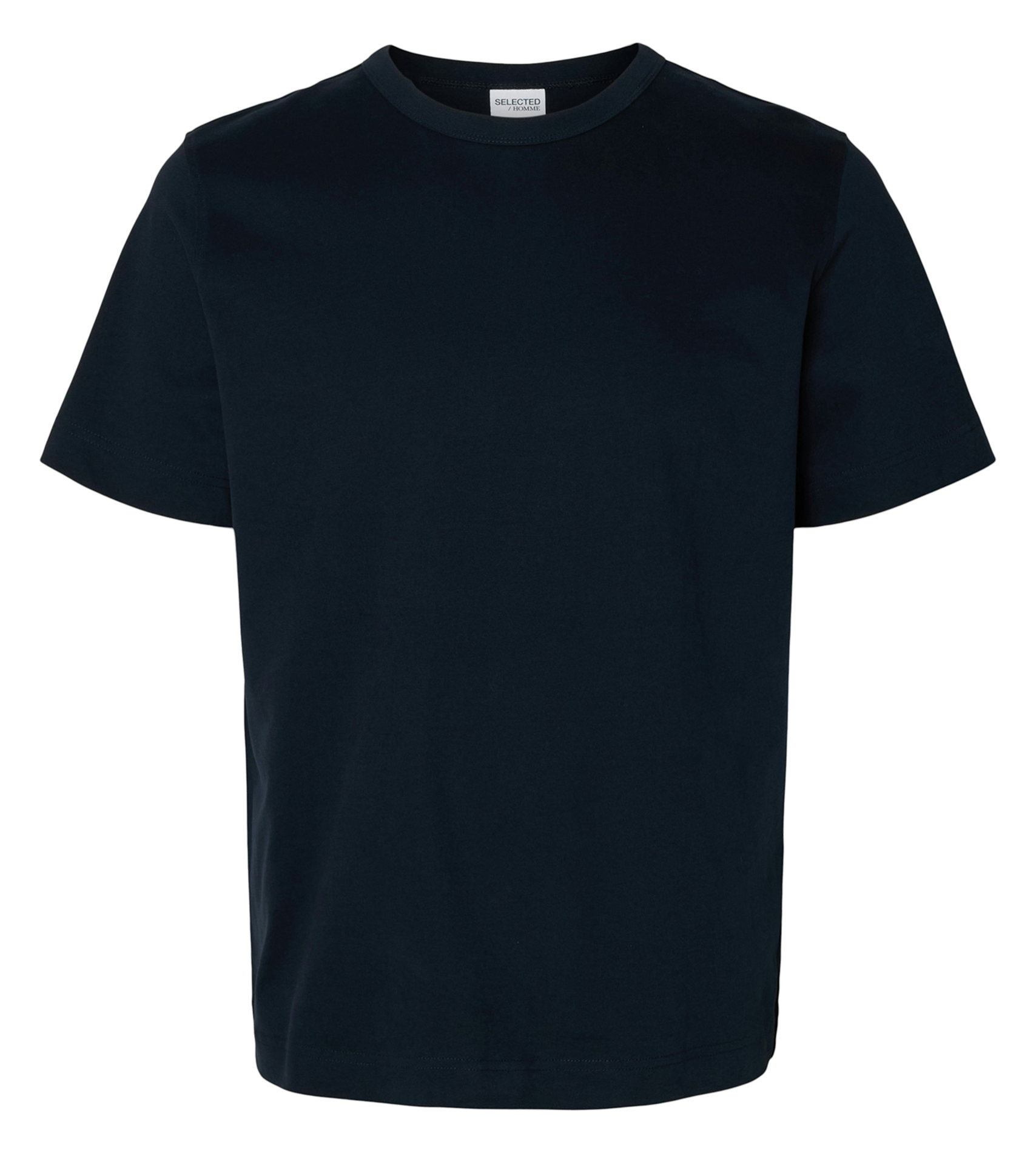 Tee-shirt col rond en coton organique SELECTED