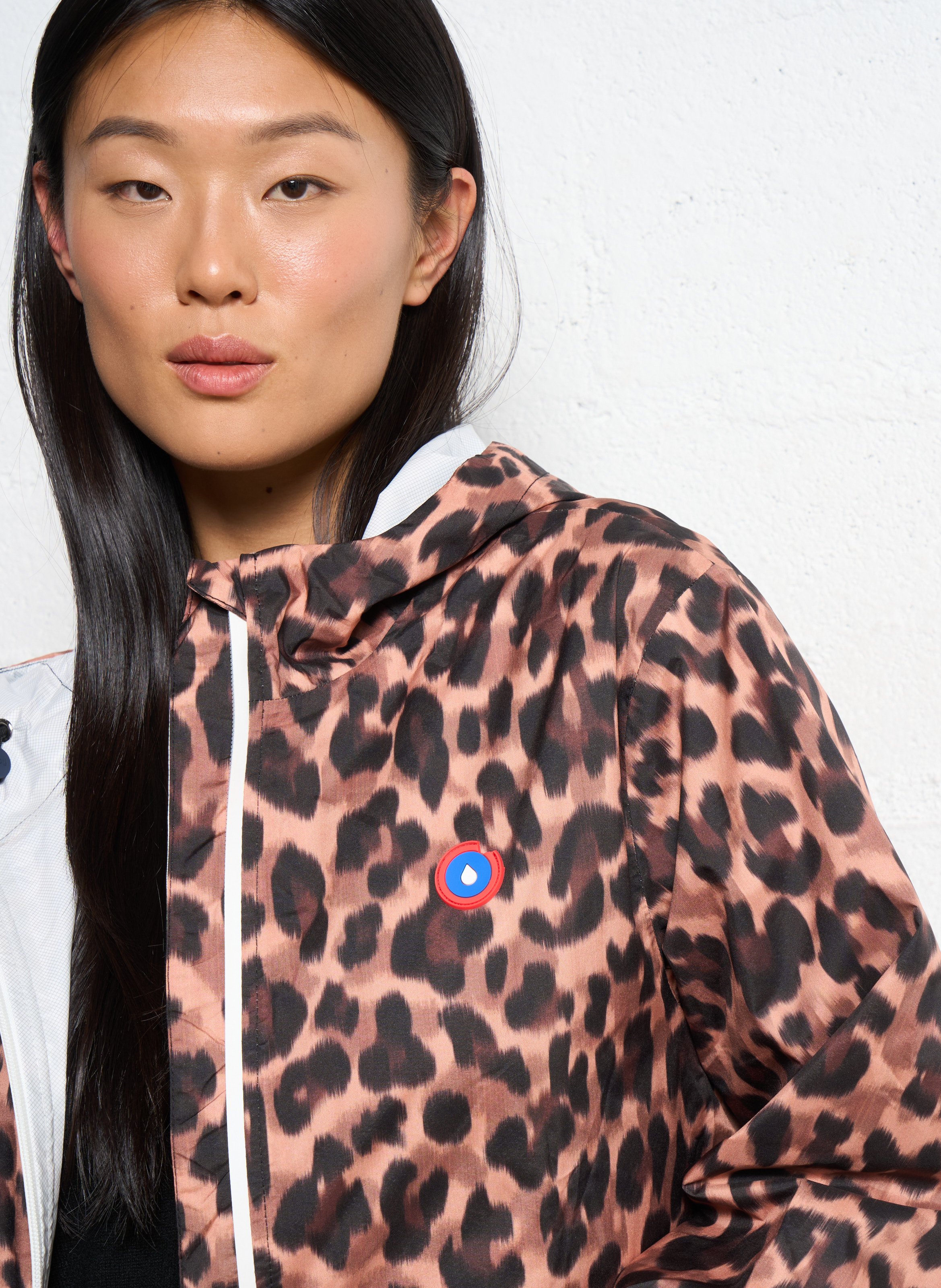 Imperméable à capuche imprimé FLOTTE Marron