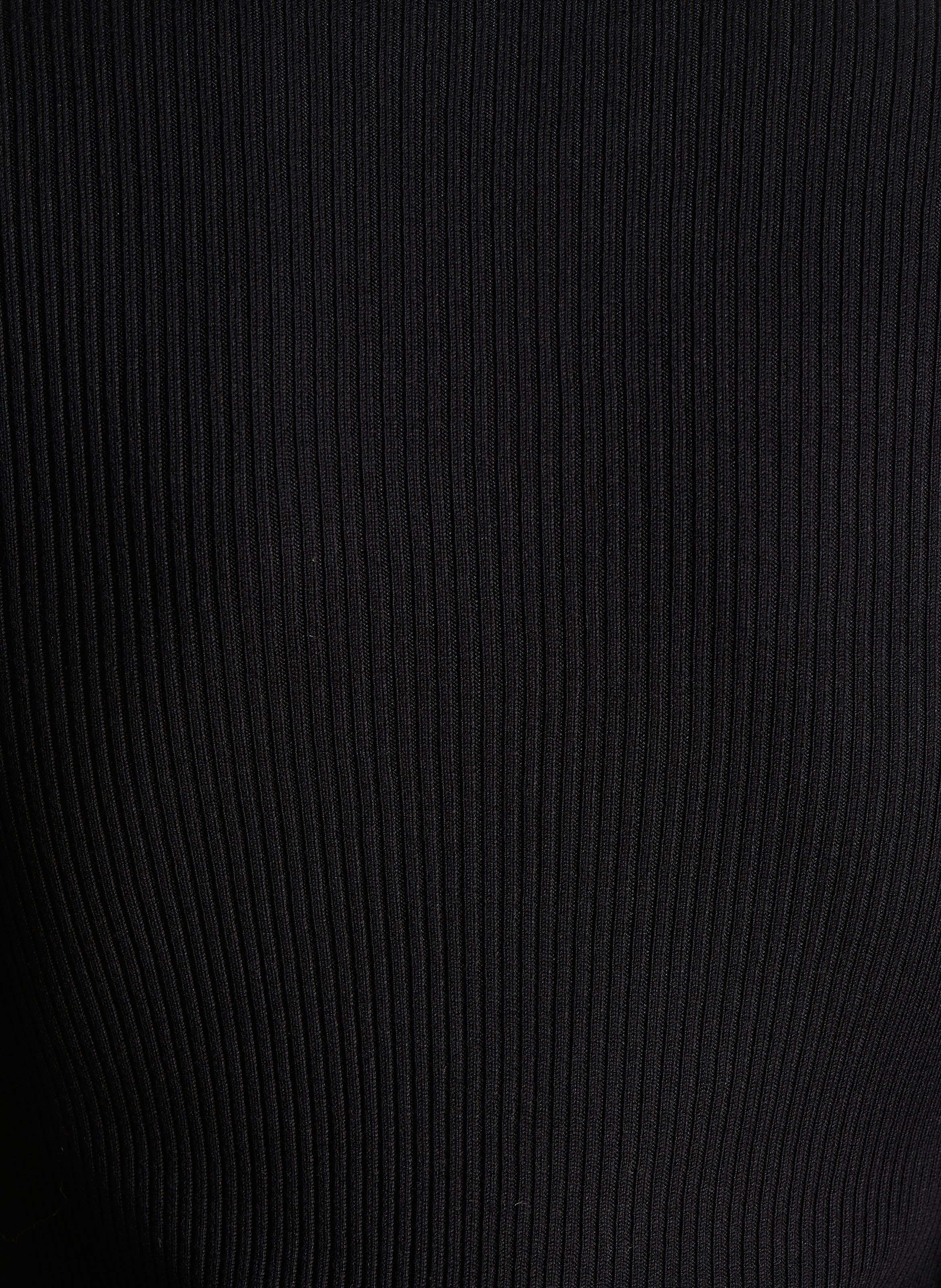 Aansluitende geribbelde coltrui LA FEE MARABOUTEE Zwart