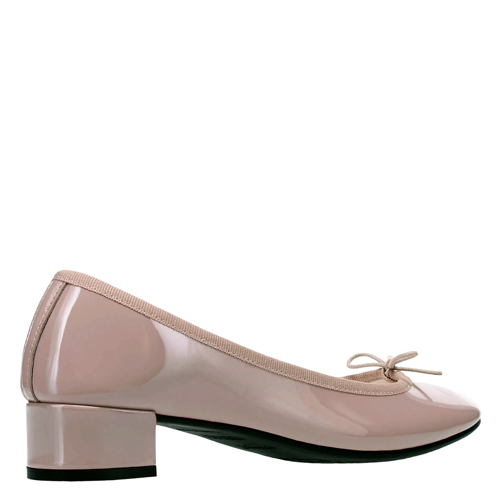 Ballerines en cuir vernis REPETTO Beige