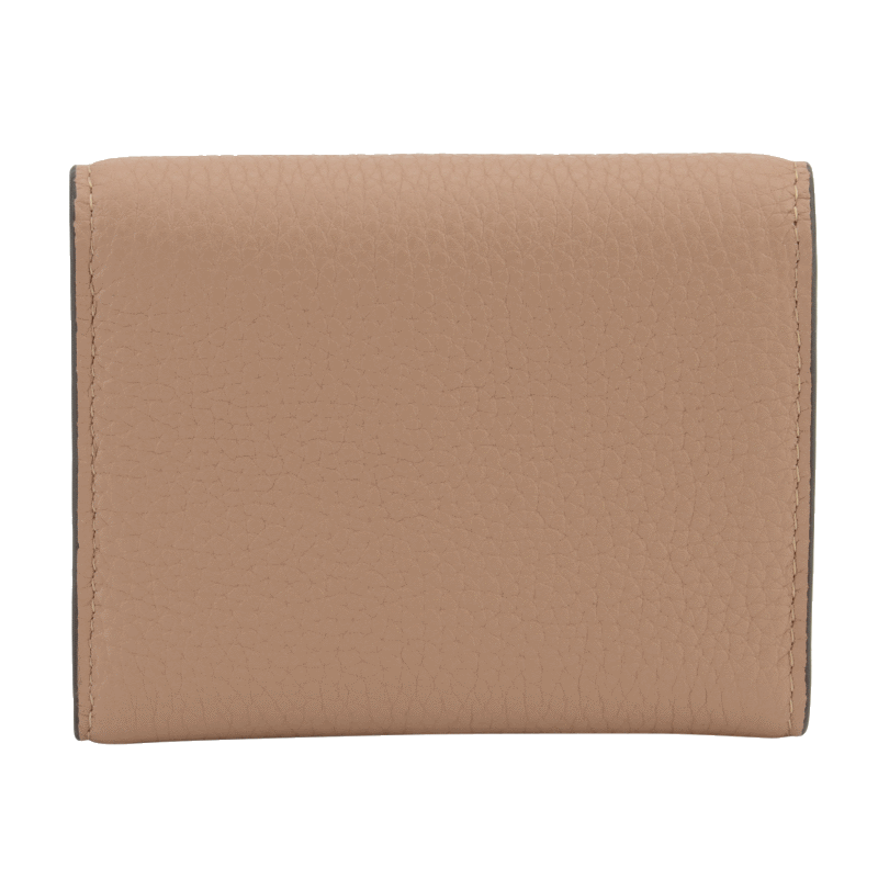 Leather coin purse POURCHET Brown