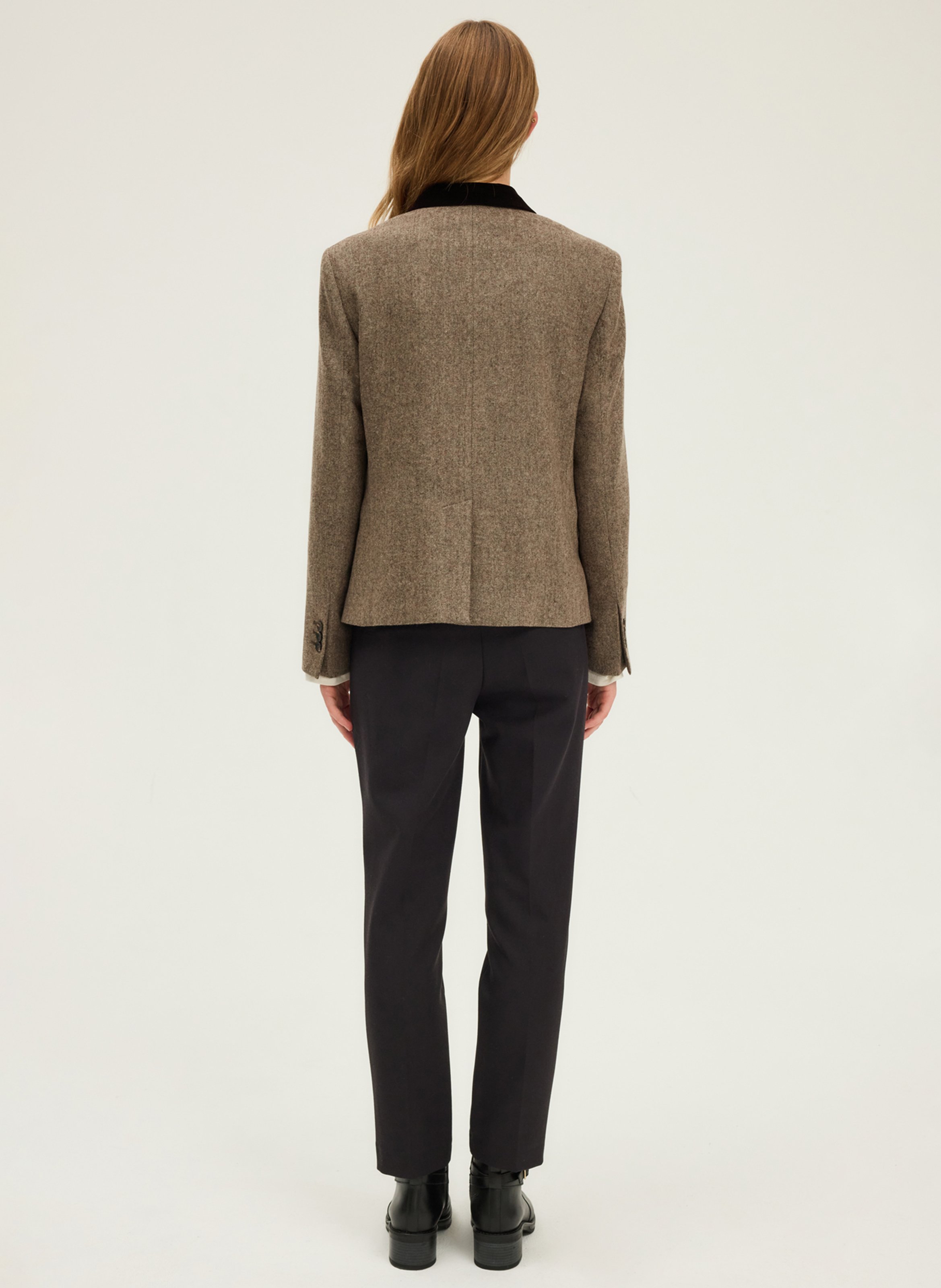 Veste de tailleur en laine mélangée PABLO Beige