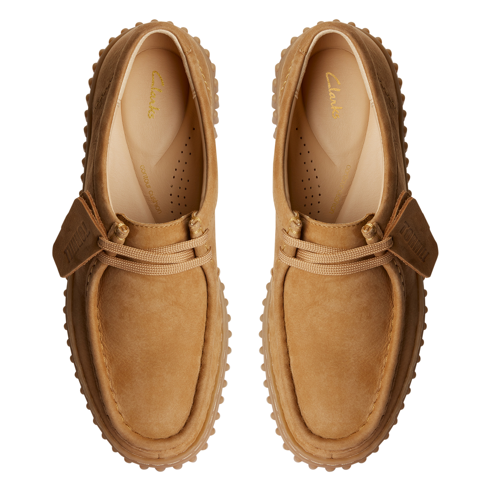 Ascot leather wedge Derby shoes CLARKS Beige