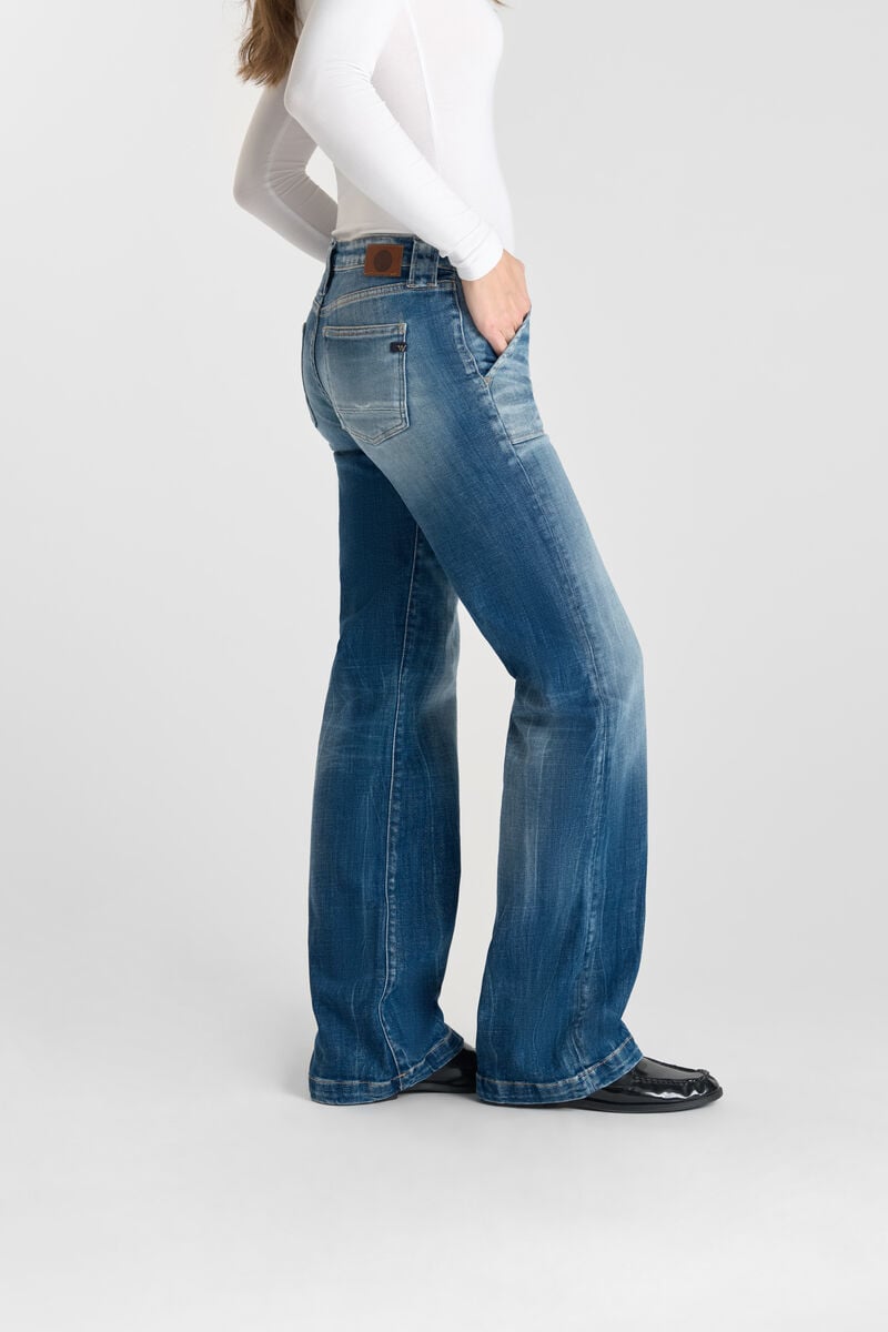 Flare jeans, length 34 LE TEMPS DES CERISES Blue