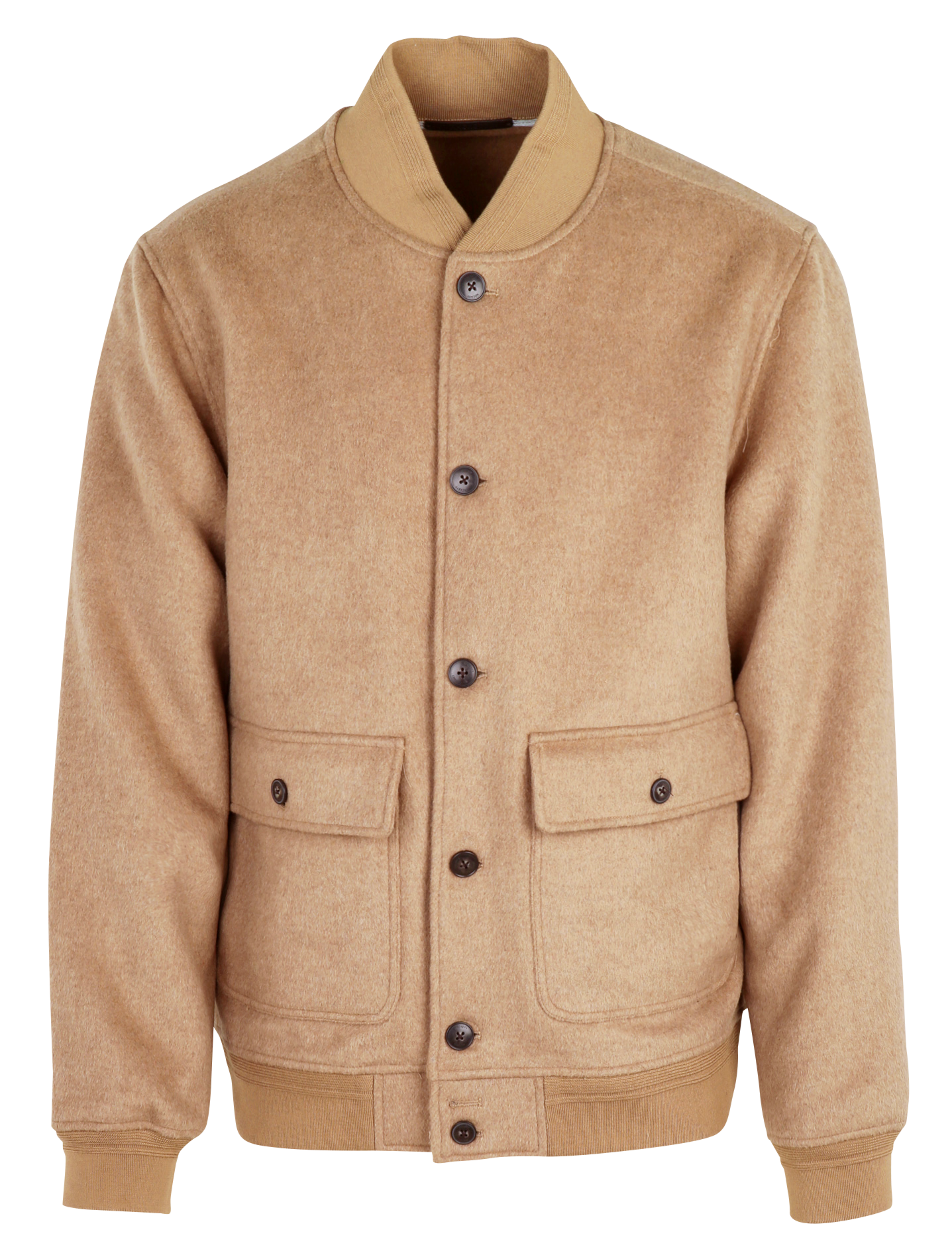 Wollmischung Teddy-Kragen Bomberjacke HACKETT Beige
