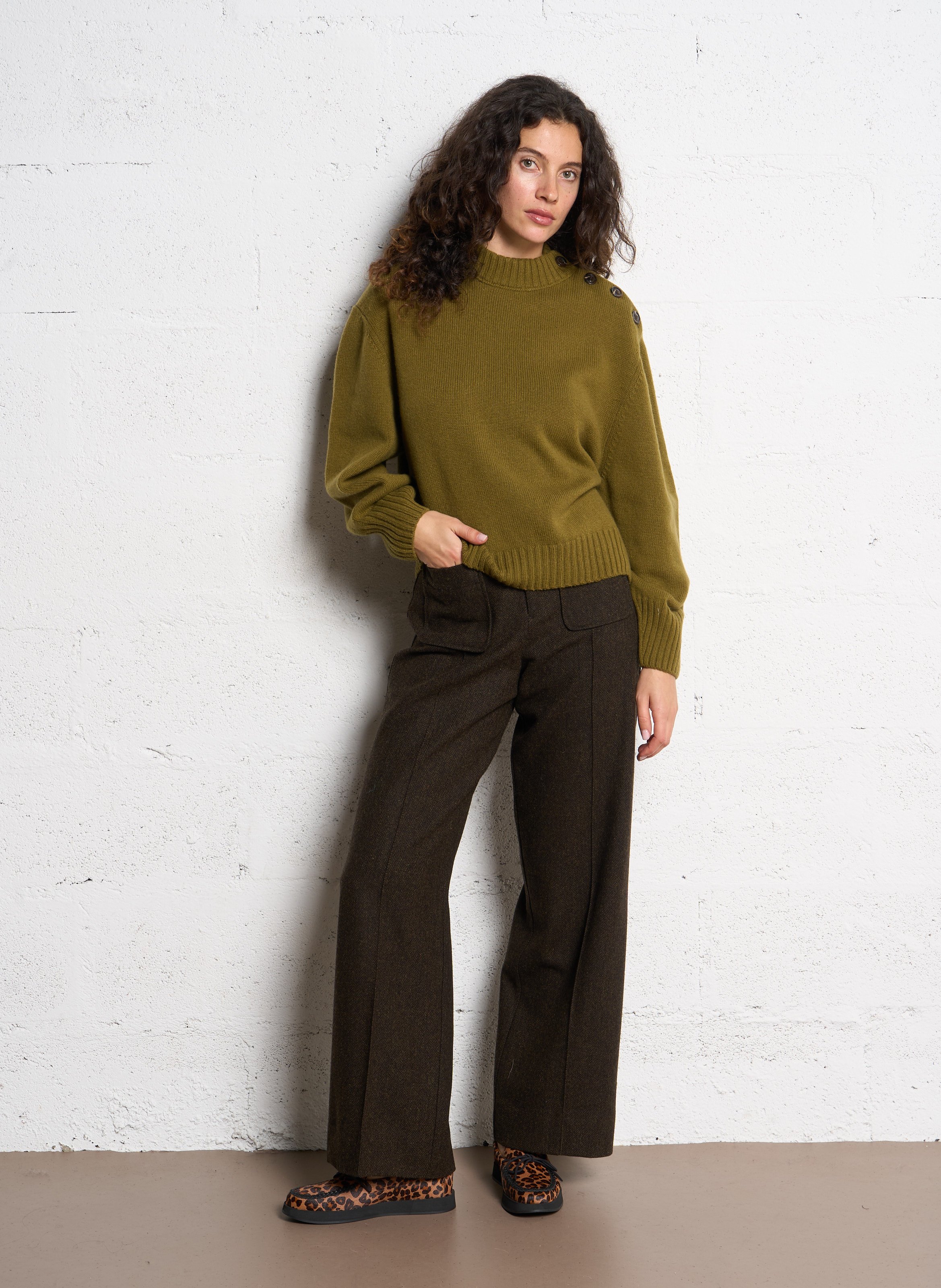 Mocassins en cuir SOCQUE PARIS Multicolore