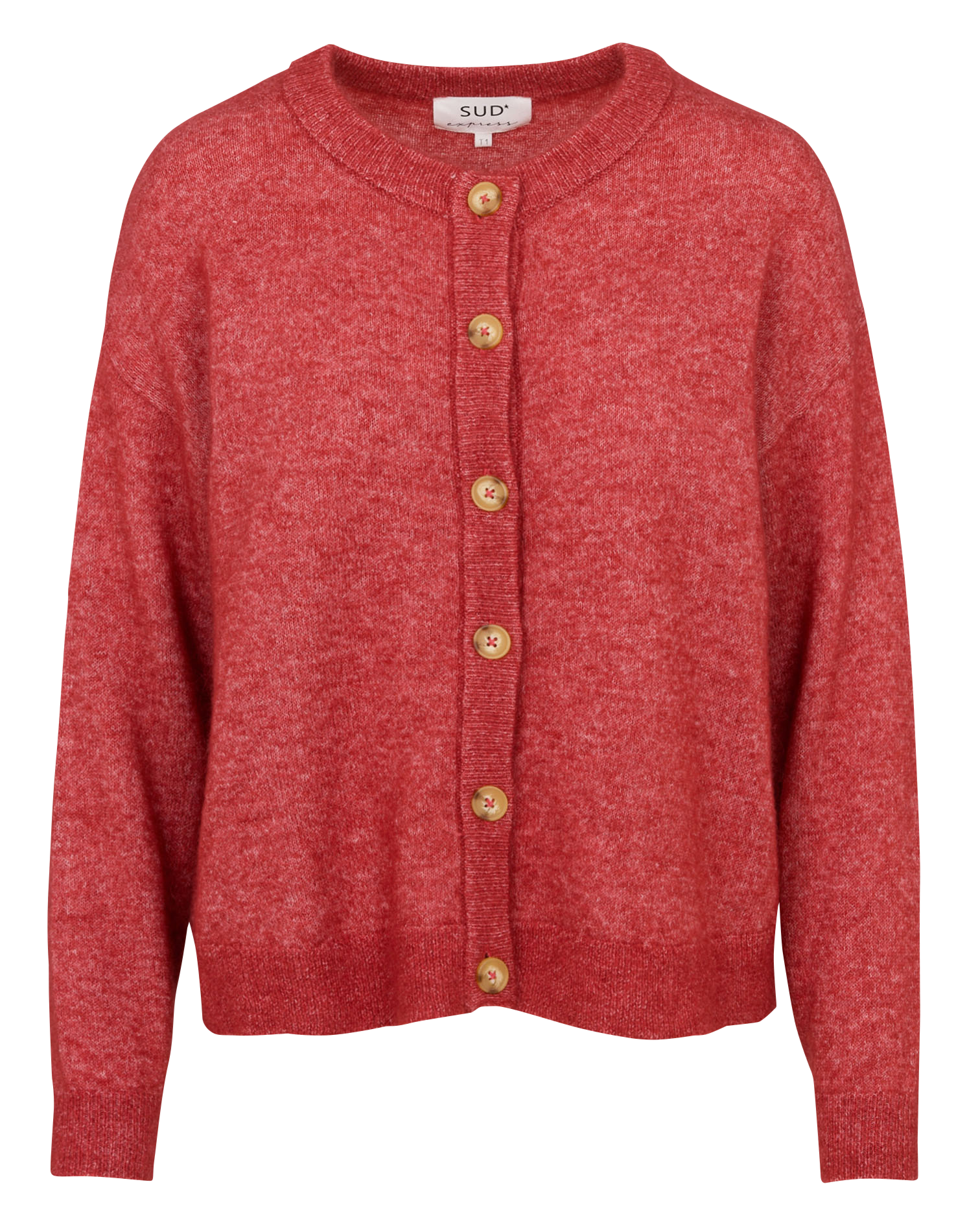 Round-neck wool-blend cardigan GARICAN Tomette