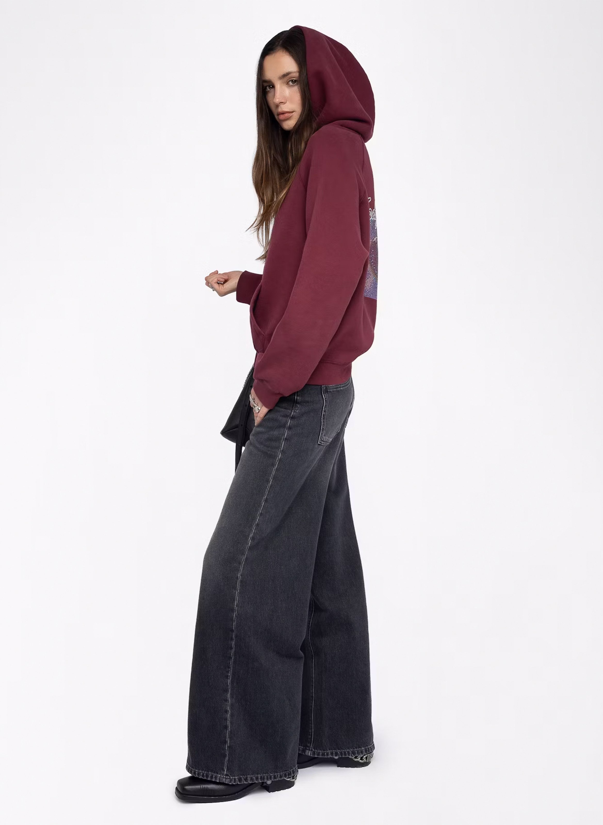 Round neck sweatshirt in blended cotton ZADIG&VOLTAIRE Purple