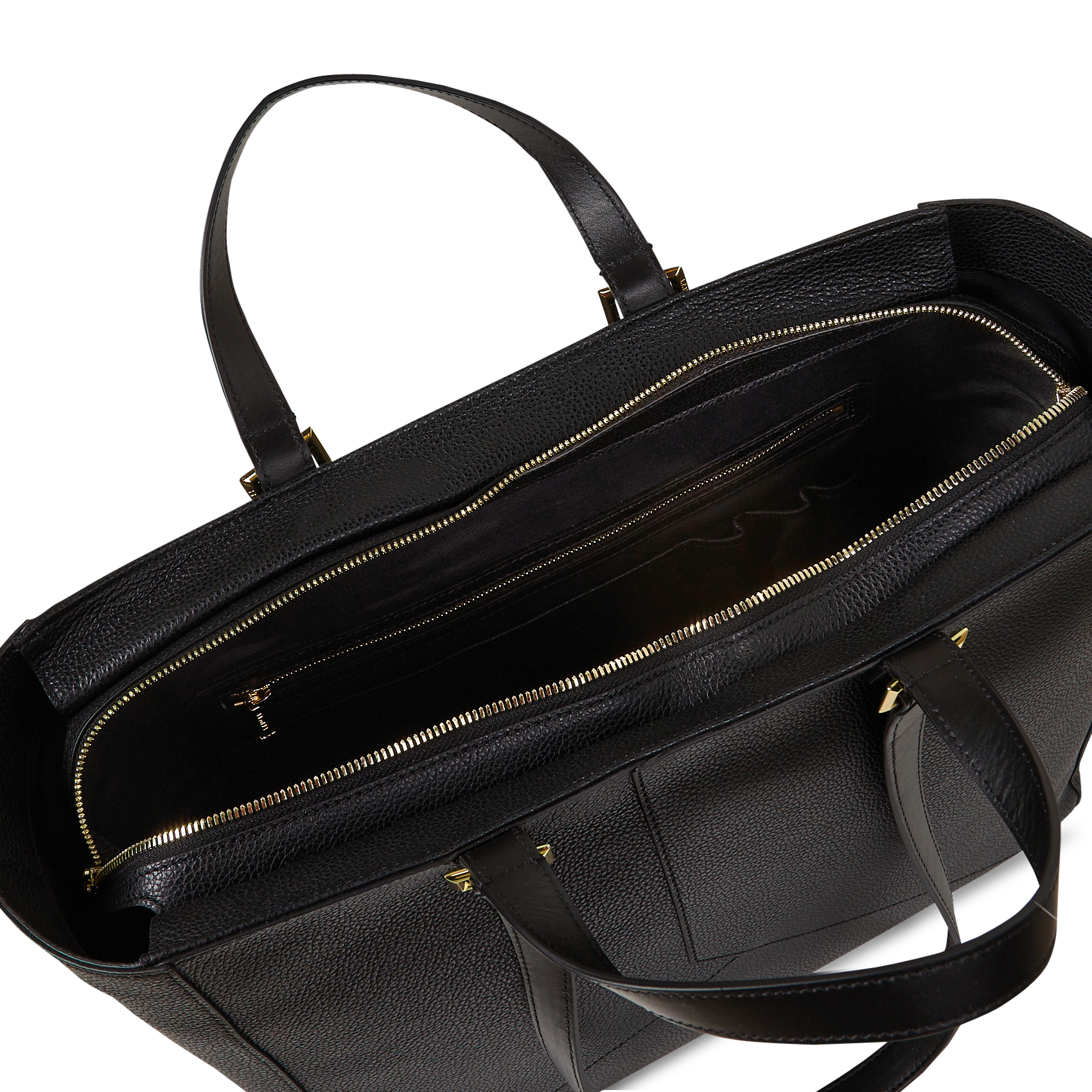Einfarbige Ledertasche LANCEL Schwarz