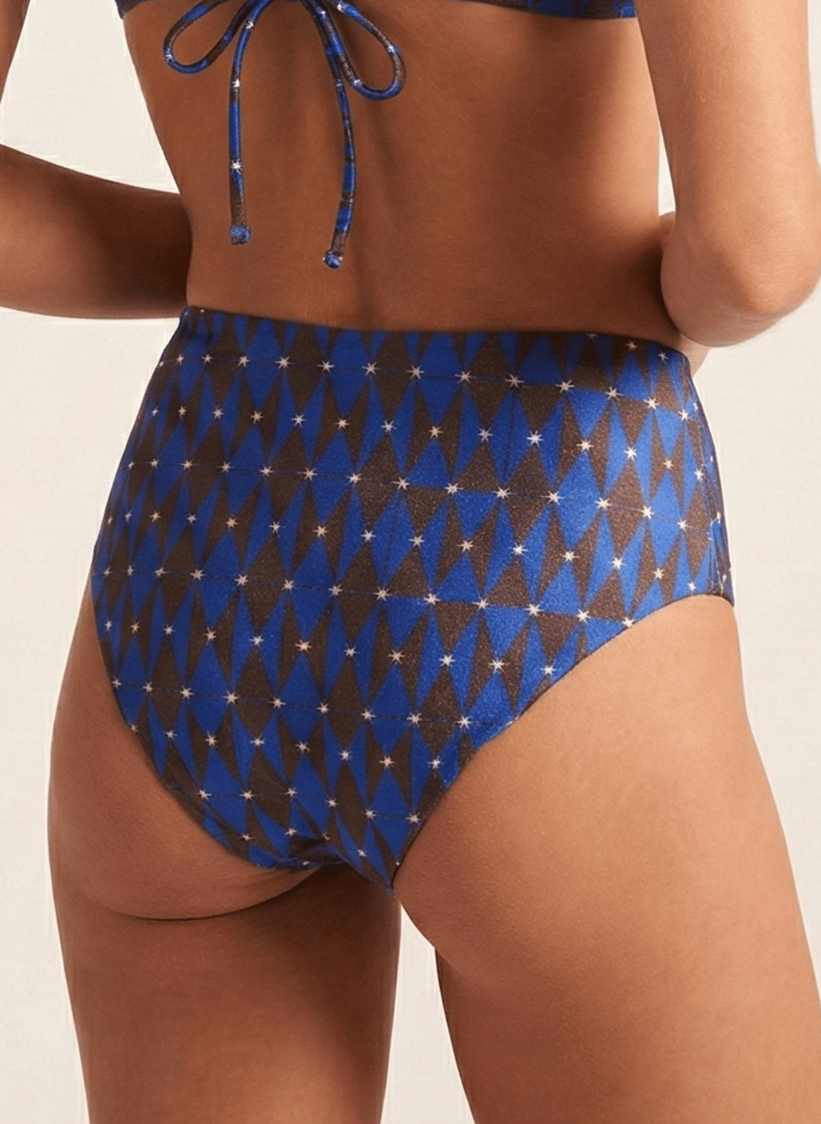 Bas de maillot taille haute imprimé ROBIN COLLECTION Multicolore