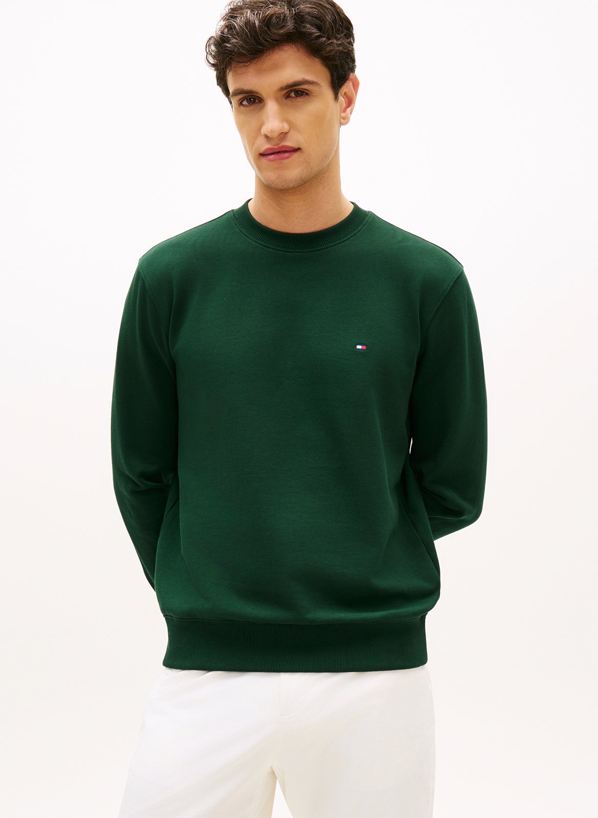 Oversize-Sweatshirt aus Baumwolle mit Rundhalsausschnitt TOMMY HILFIGER