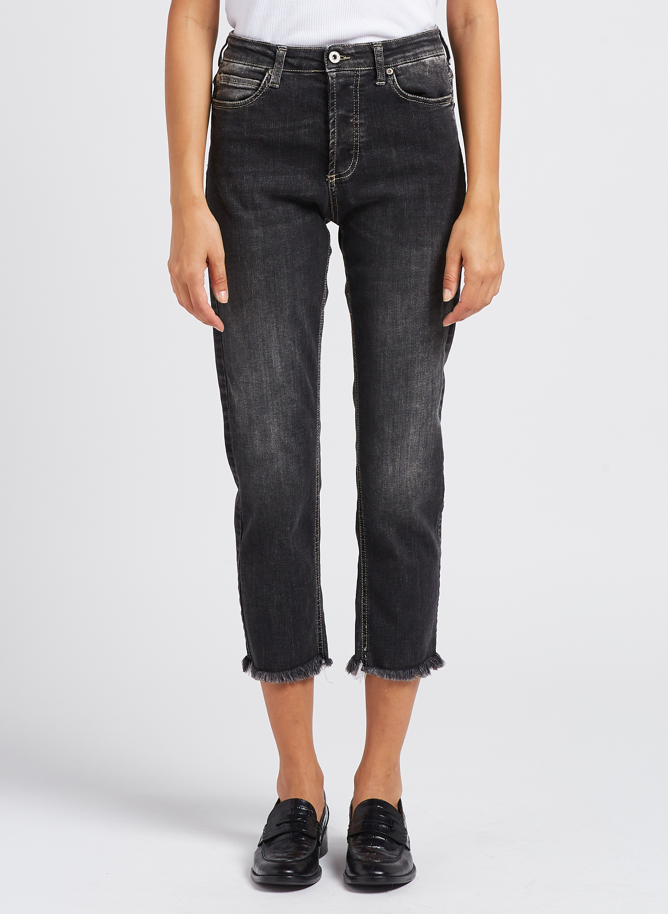 Faded 7/8 jeans PLEASE Black