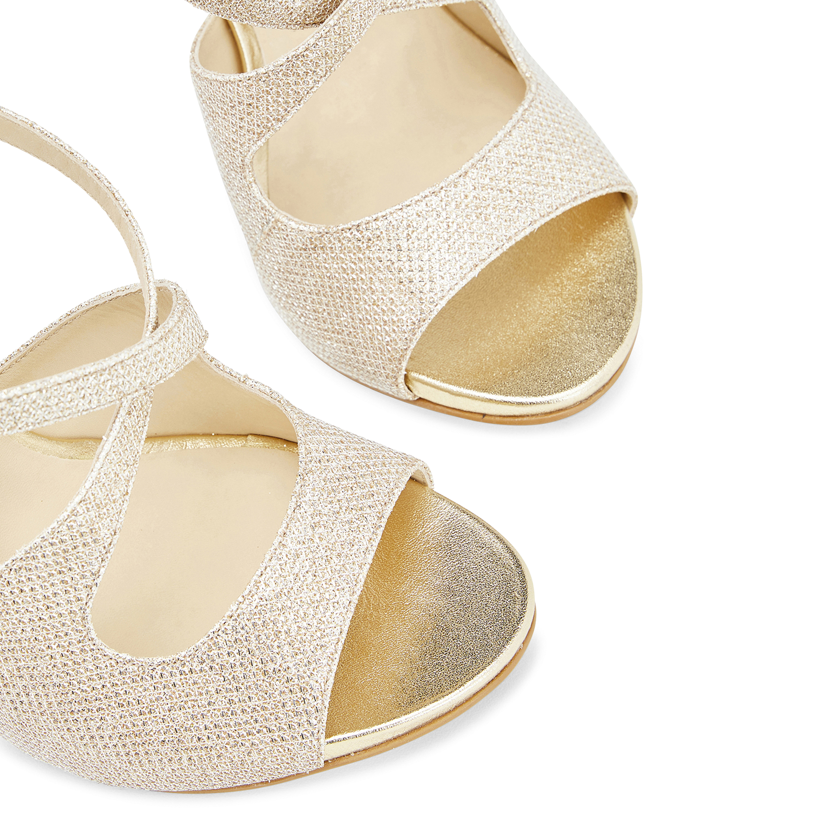 Hoge metallic sandalen COSMOPARIS Goudkleurig