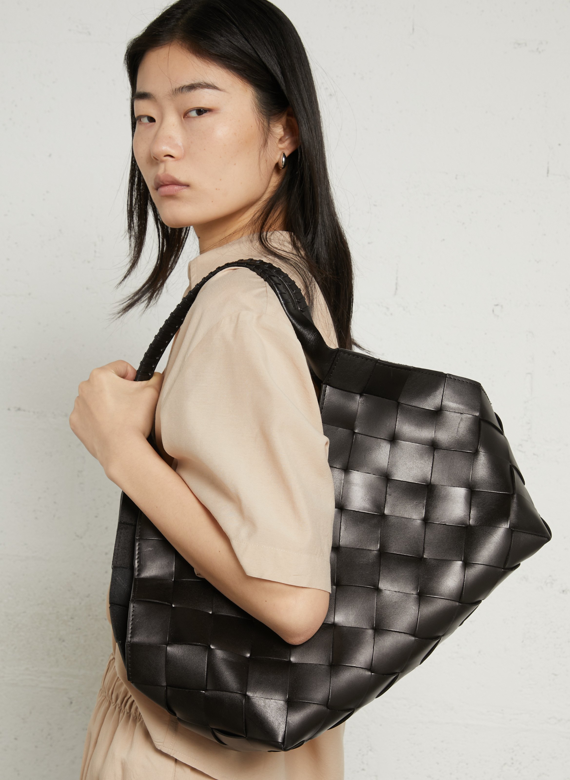 Bowlingtas van nerfleer met rits DRAGON DIFFUSION Zwart