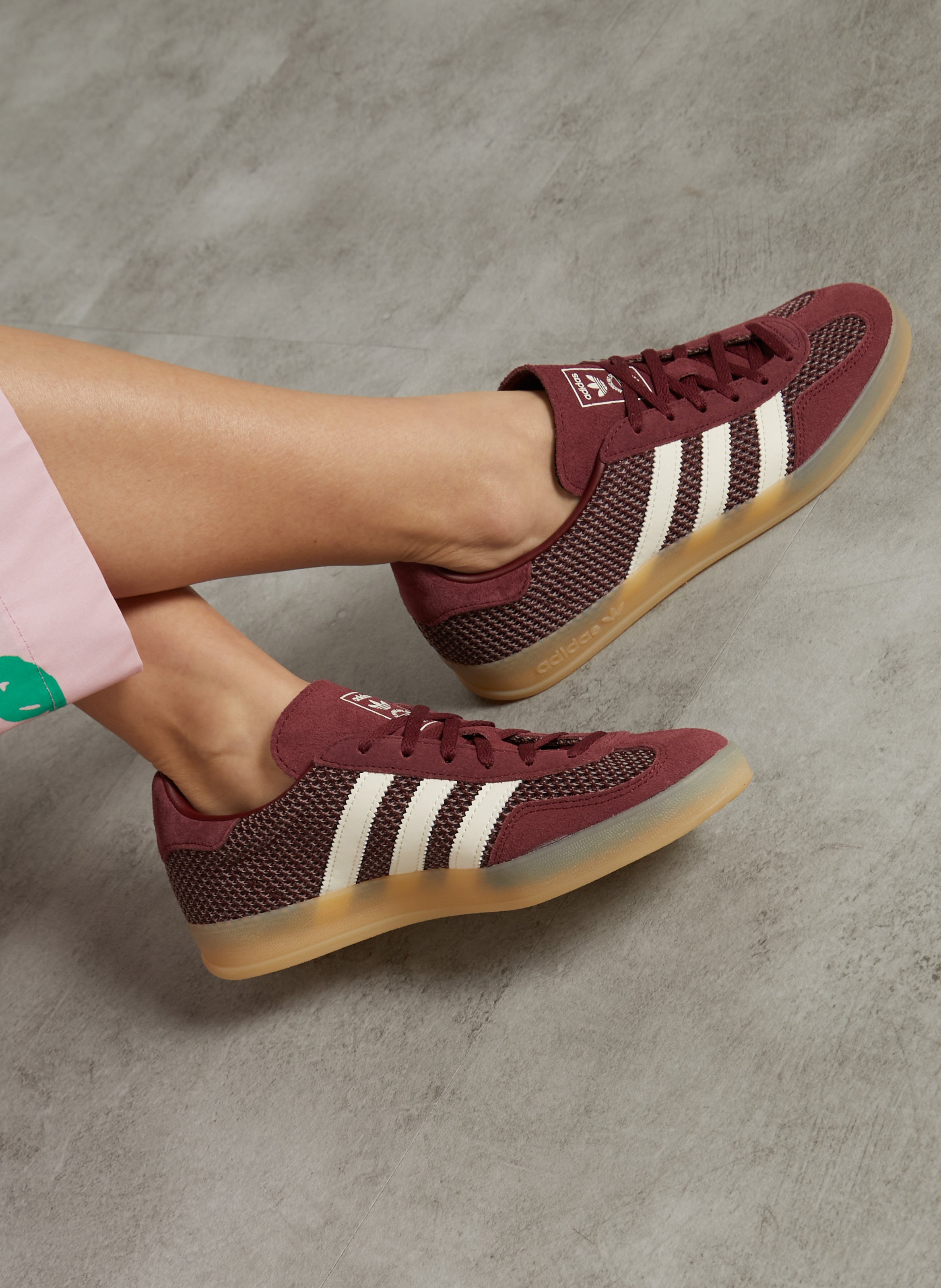 Baskets basses à lacets ADIDAS Rouge