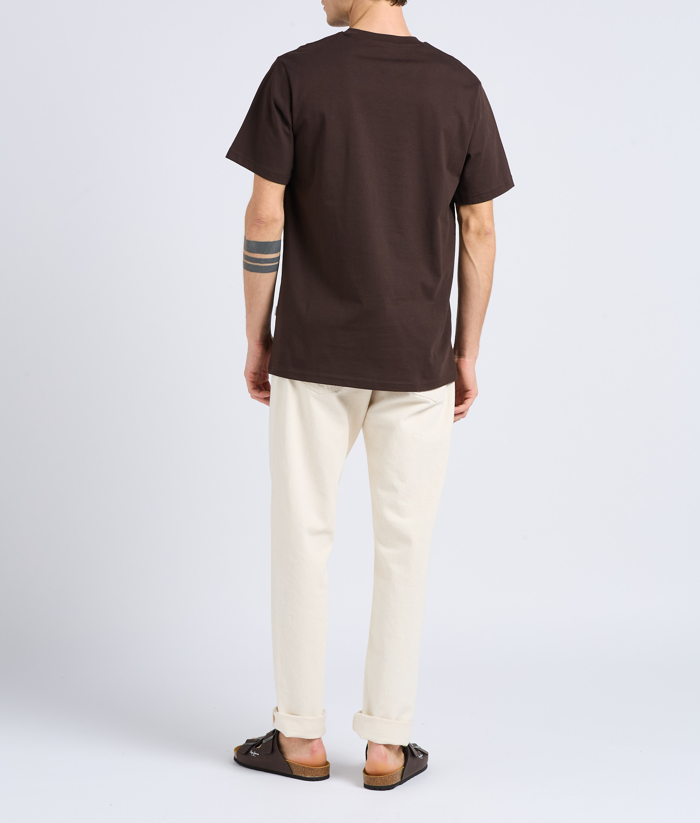 Jean regular-fit tapered en coton aspect tacheté EDWIN Beige