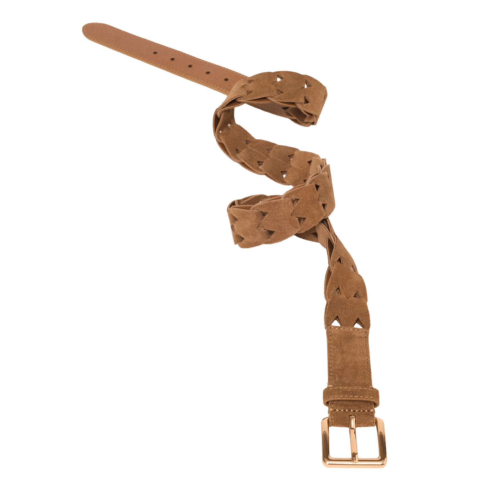 Ceinture en cuir MAJE Beige
