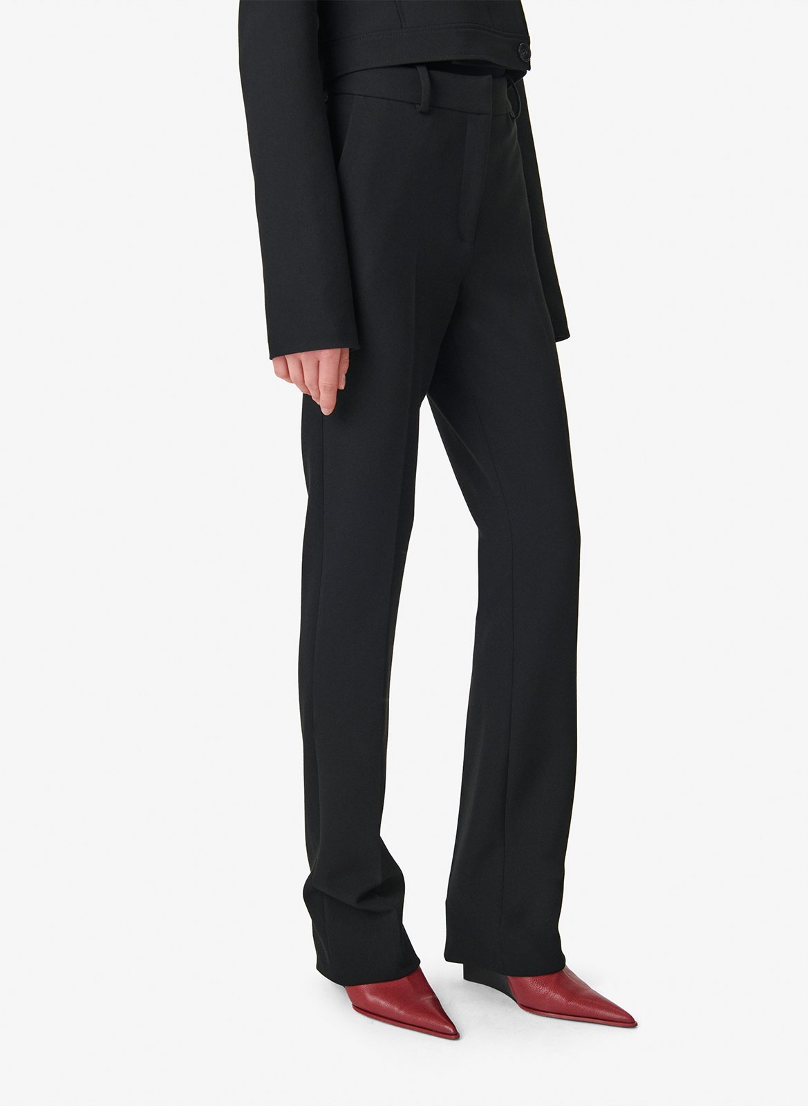 Pantalon de tailleur droit uni IRO Noir