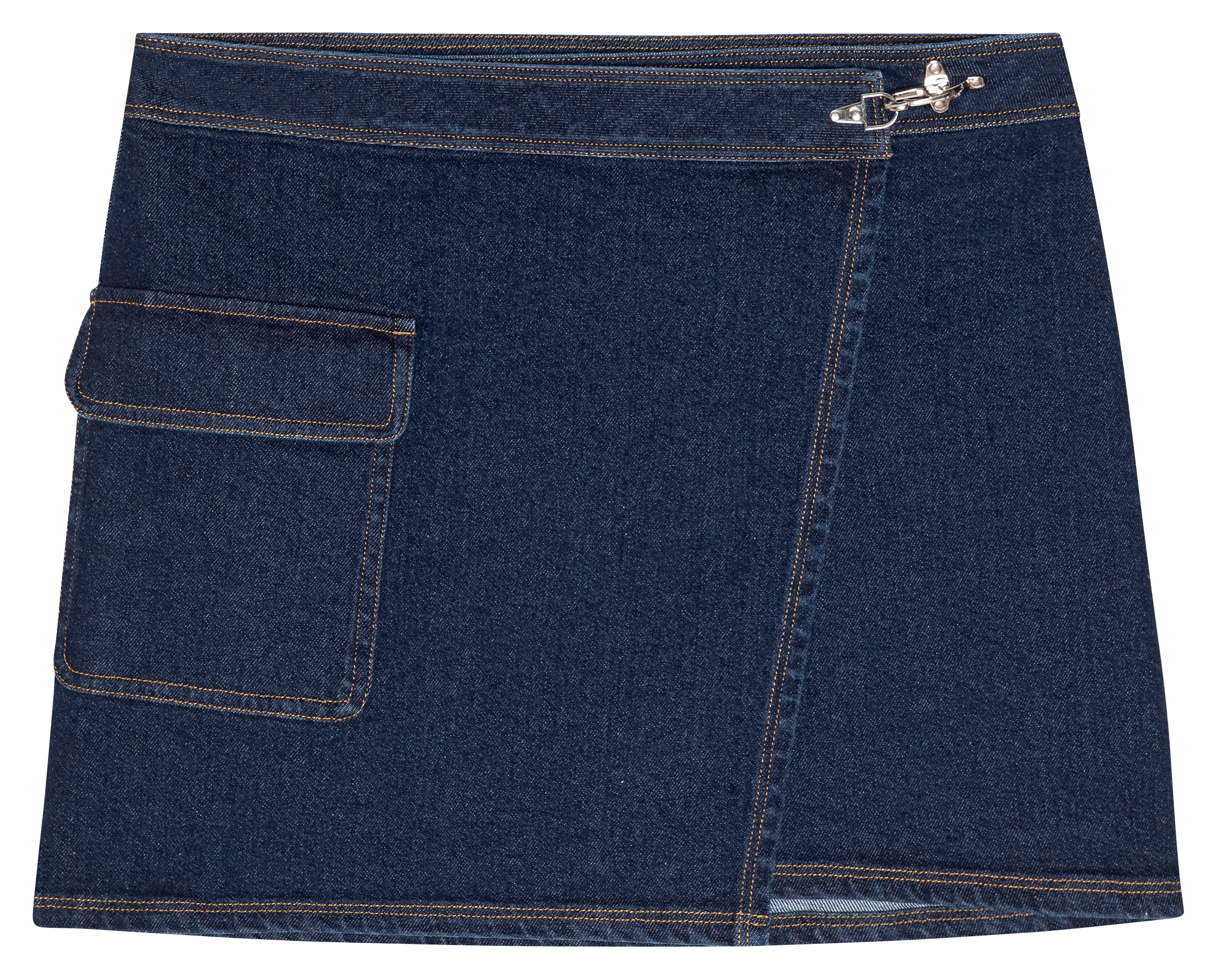 Short denim skirt in cotton blend RAILS Blue