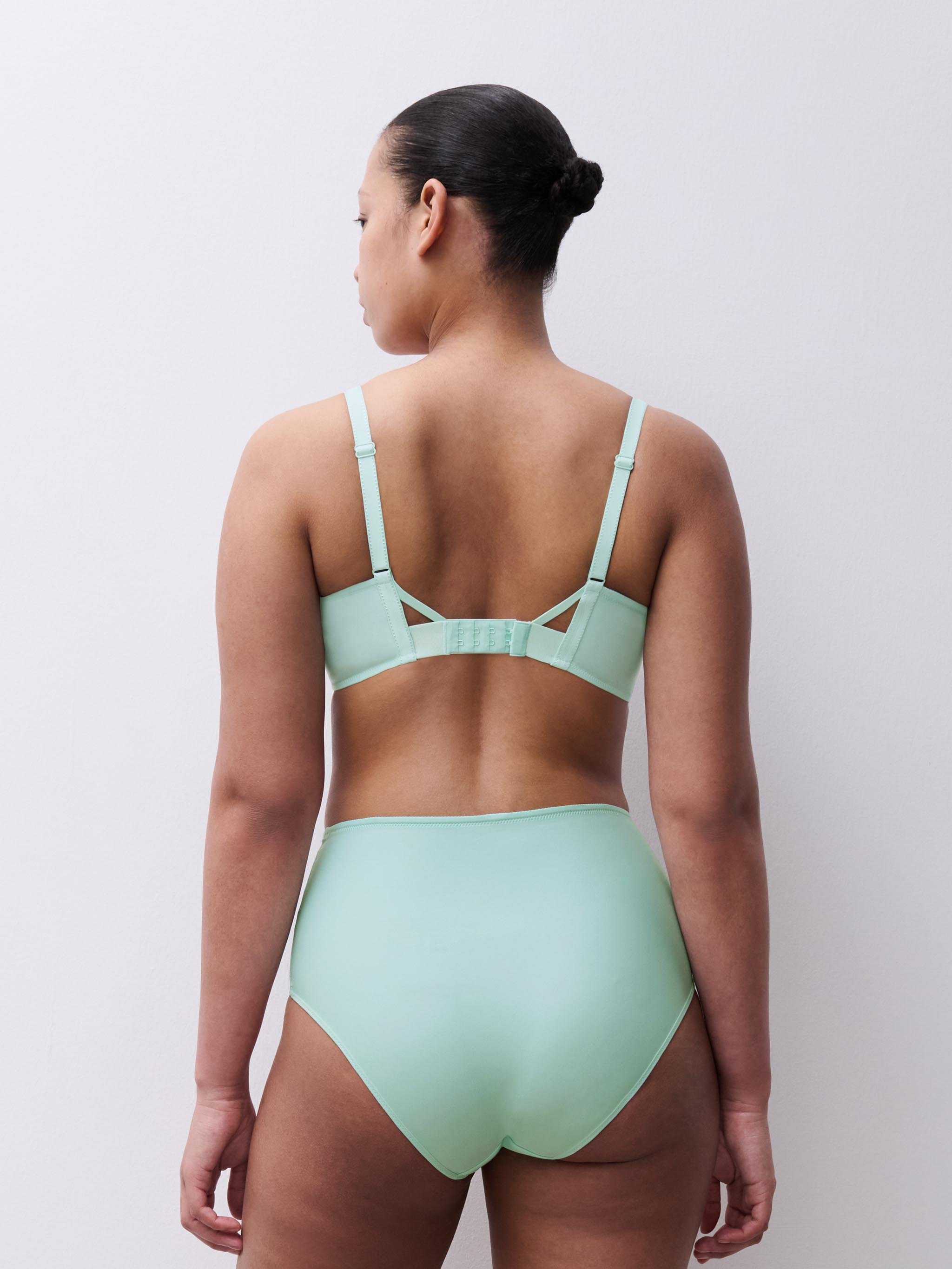 High-waisted lace panties CHANTELLE PULP Green
