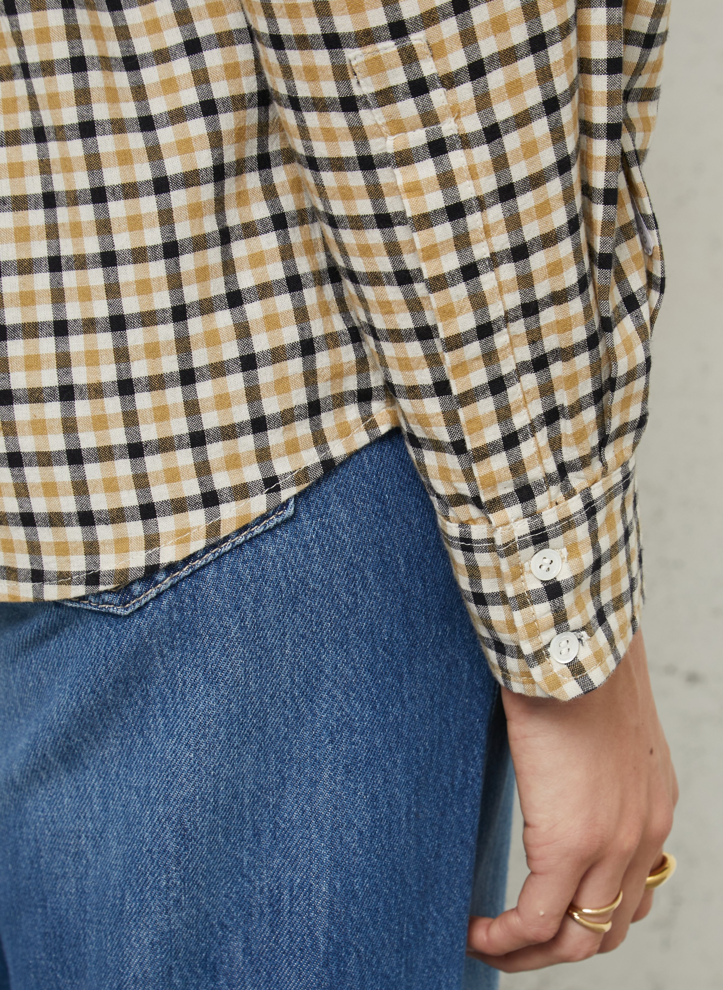 Blouse met strik kraag, bedrukt in katoen FEEKA Veelkleurig