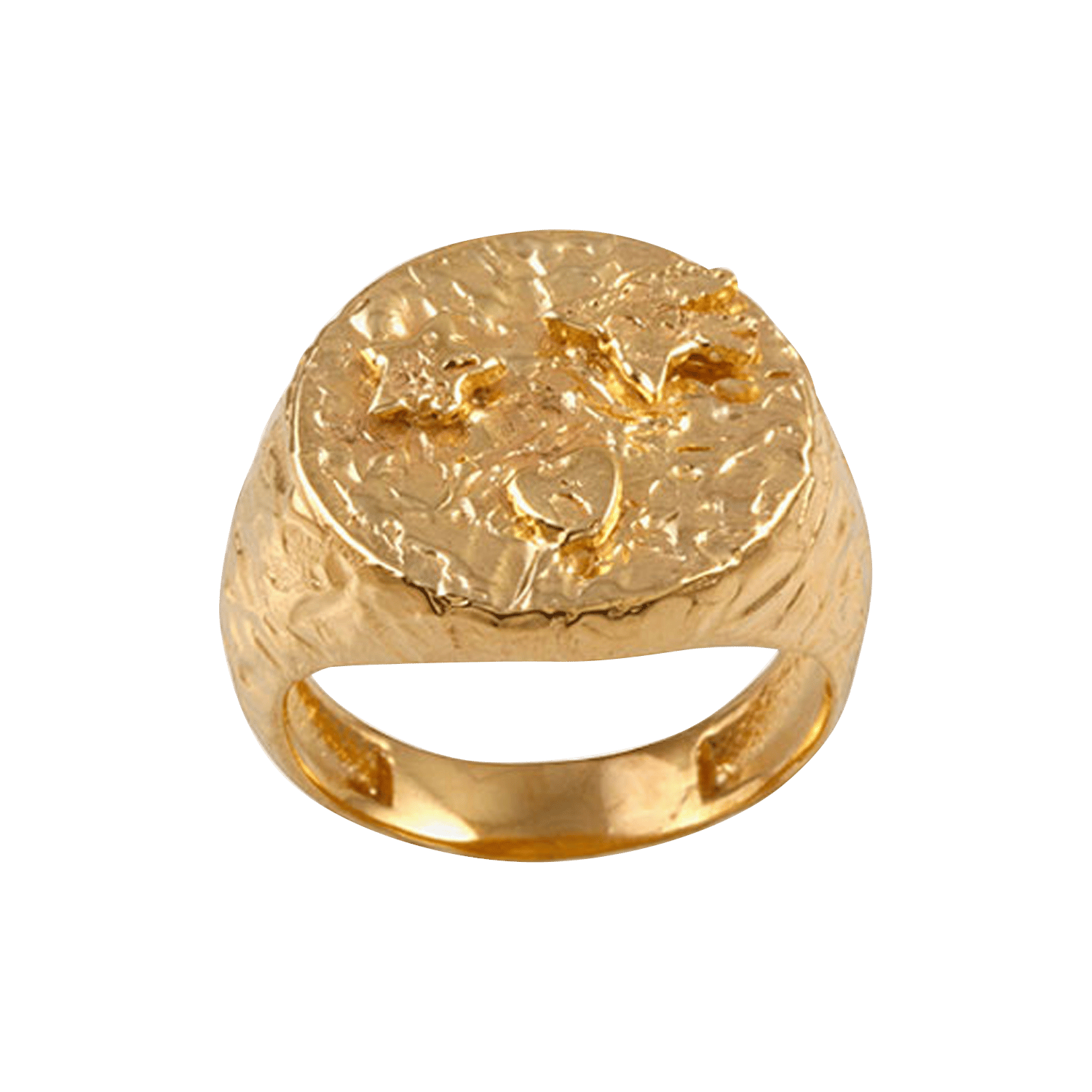 Signet ring band FEEKA Golden