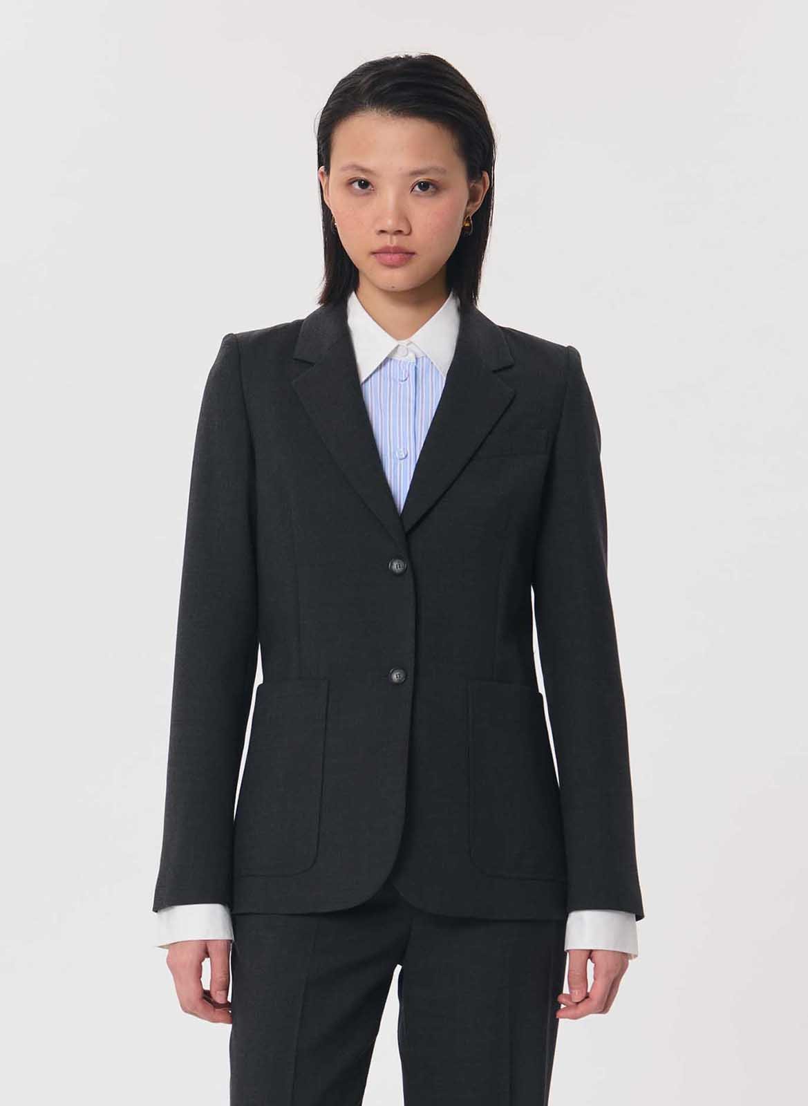 Veste de blazer cintrée TARA JARMON Gris
