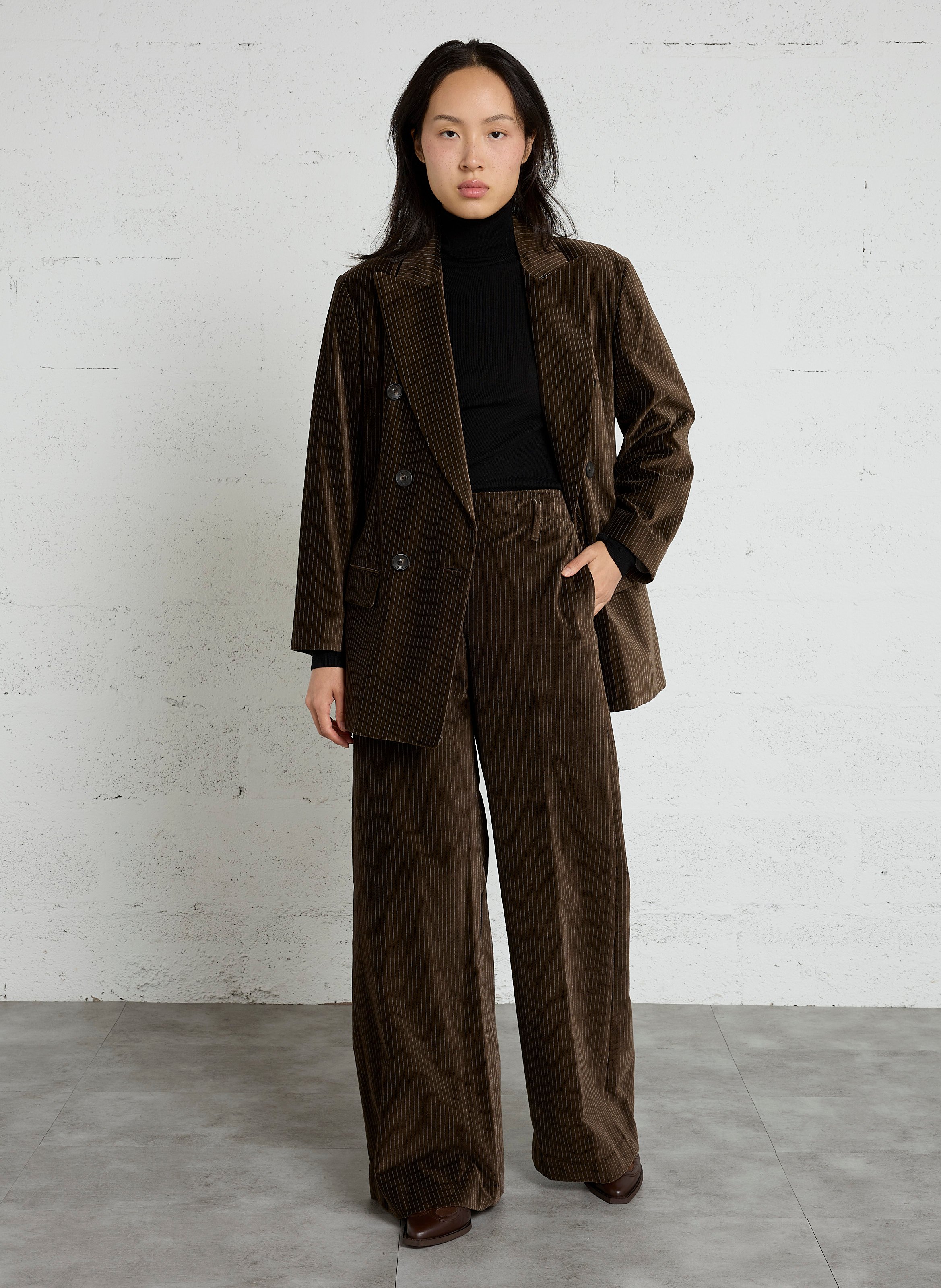 Bottines en cuir SOCQUE PARIS Marron