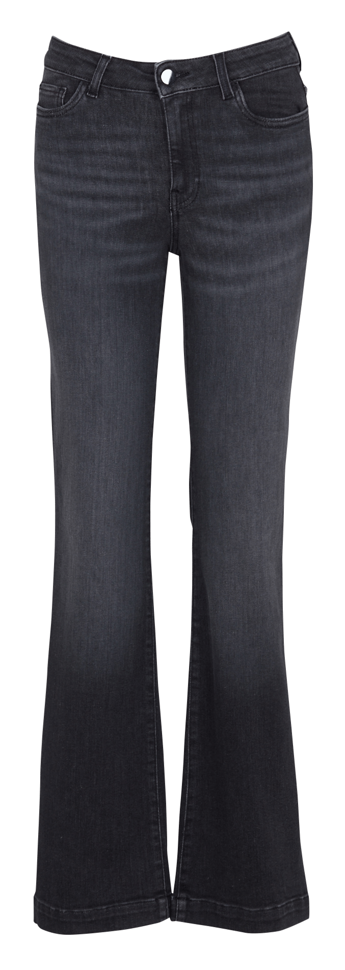 Gerade geschnittene Hose aus gemischter Baumwolle MAISON 123 Grau