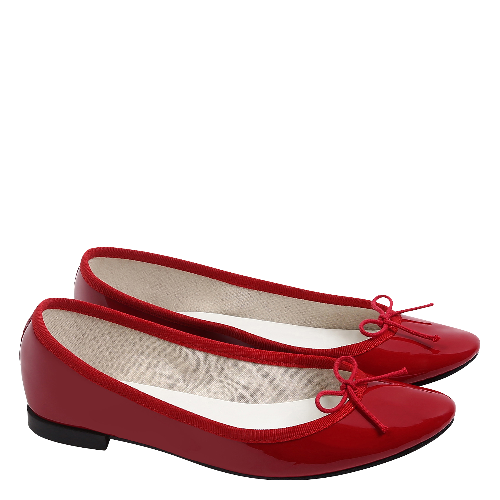 Ballerines vernies en cuir vernis REPETTO Rouge