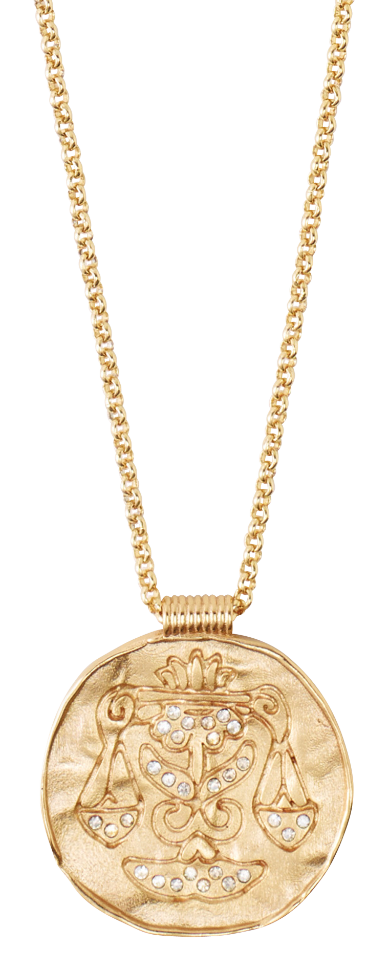 Collier à médaille signe astrologique MAJE Doré