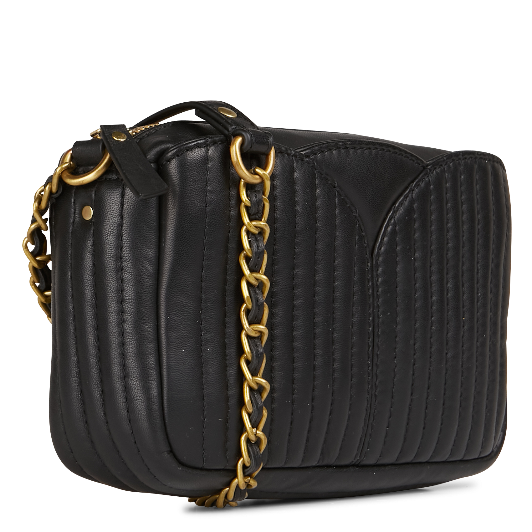 Goatskin shoulder bag SESSUN Black