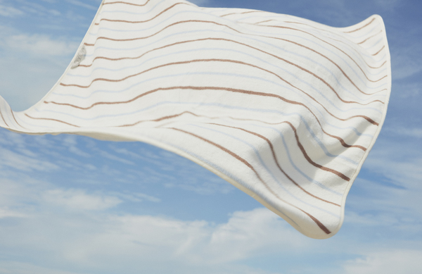 Organic cotton hooded bath towel OYOY LIVING DESIGN White