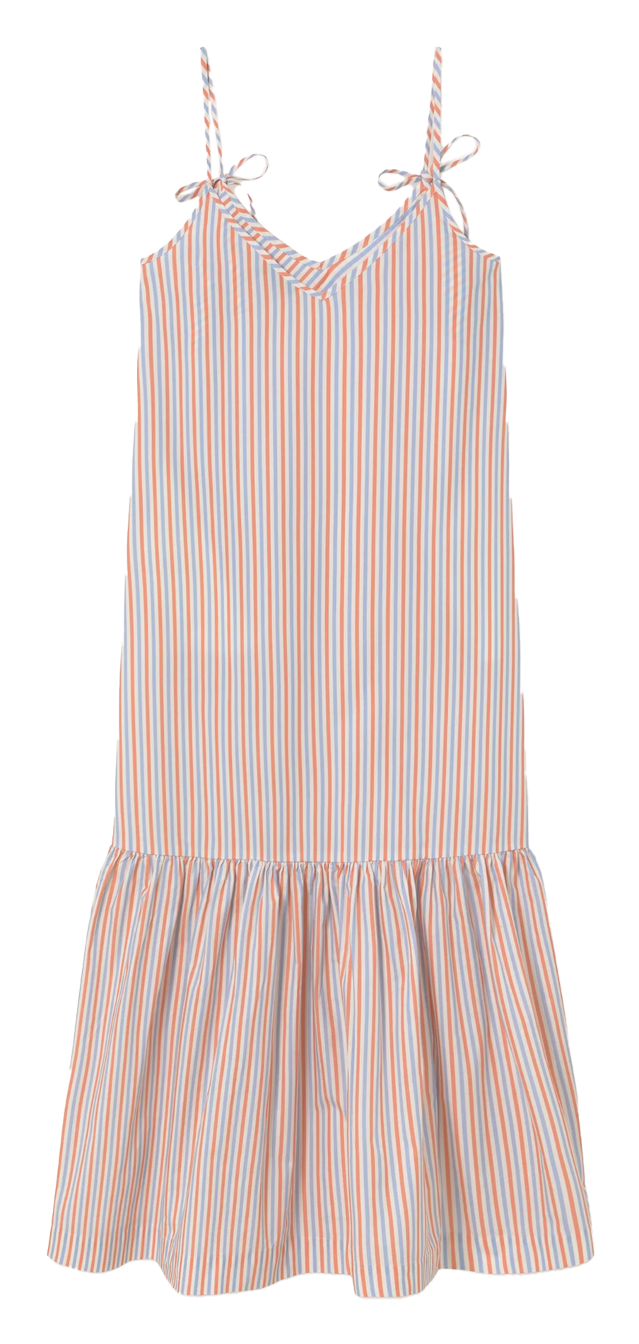 Robe longue rayée à bretelles  THE TINY BIG SISTER Multicolore