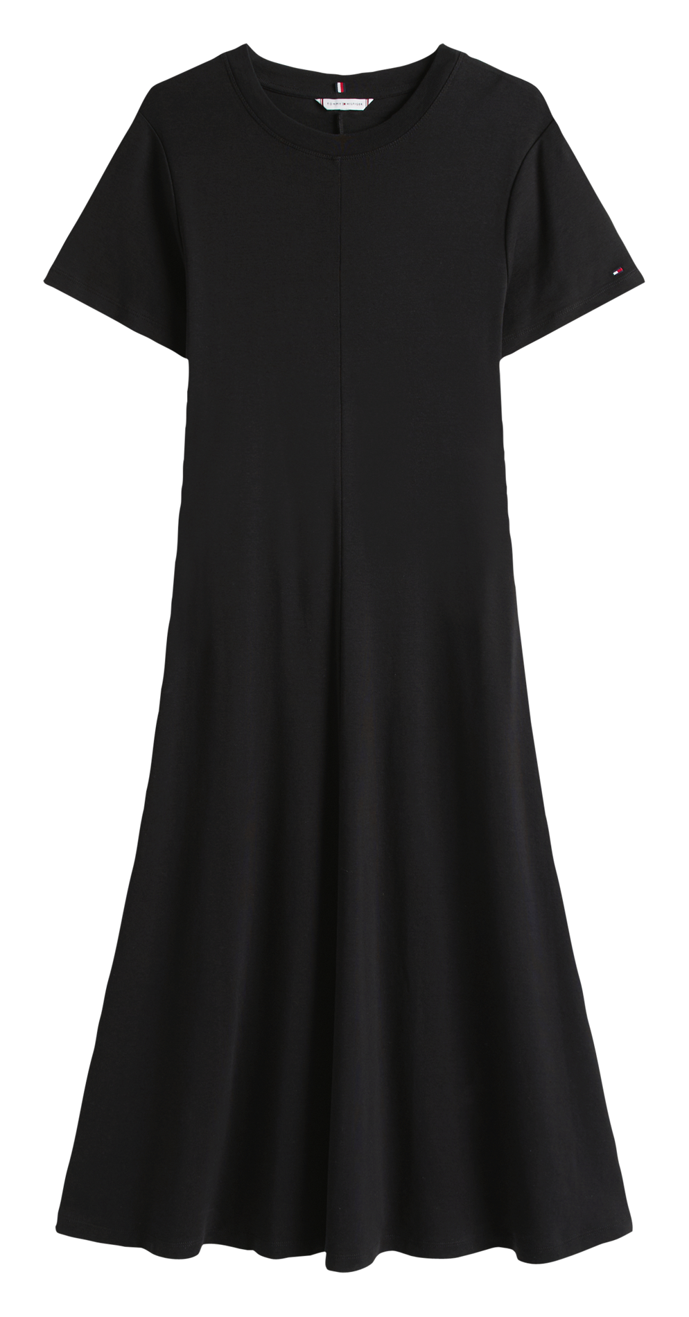 Long cotton dress TOMMY HILFIGER Black