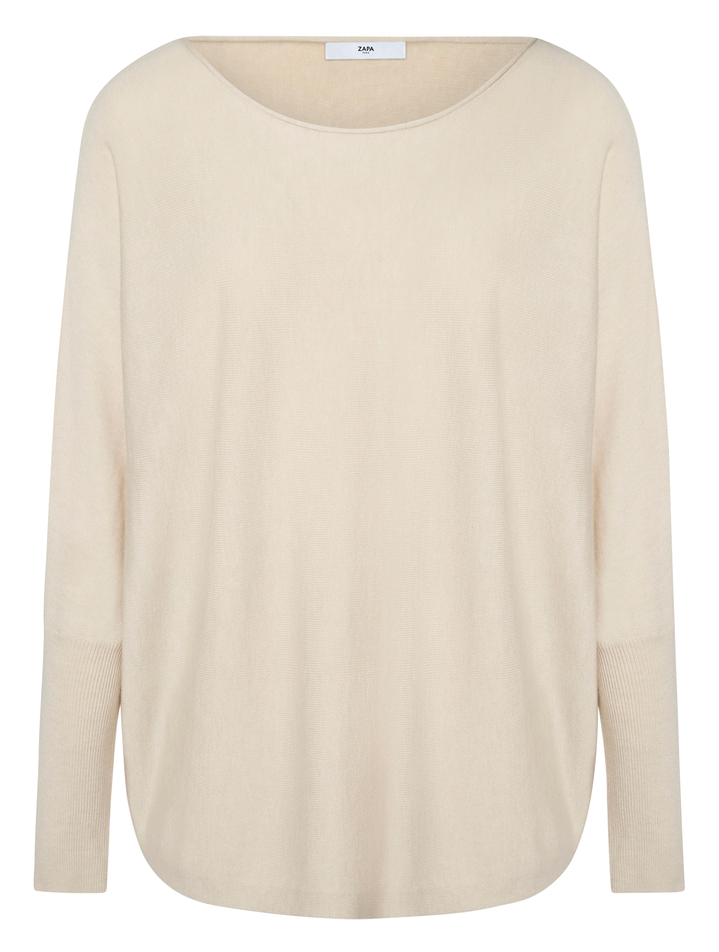 Oversized boat neck sweater ZAPA Beige