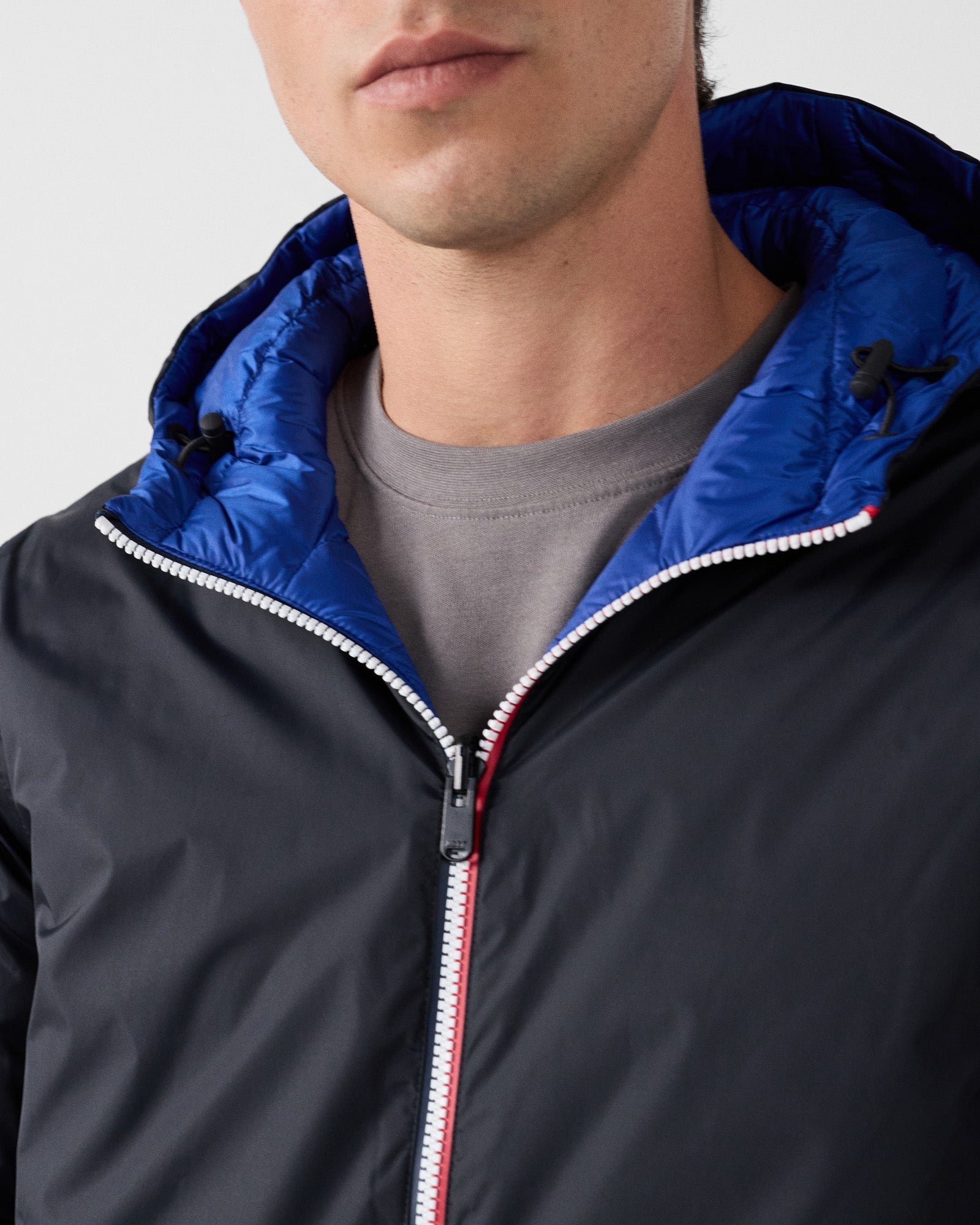 Reversible black/cobalt blue brummen jacket JOTT Black