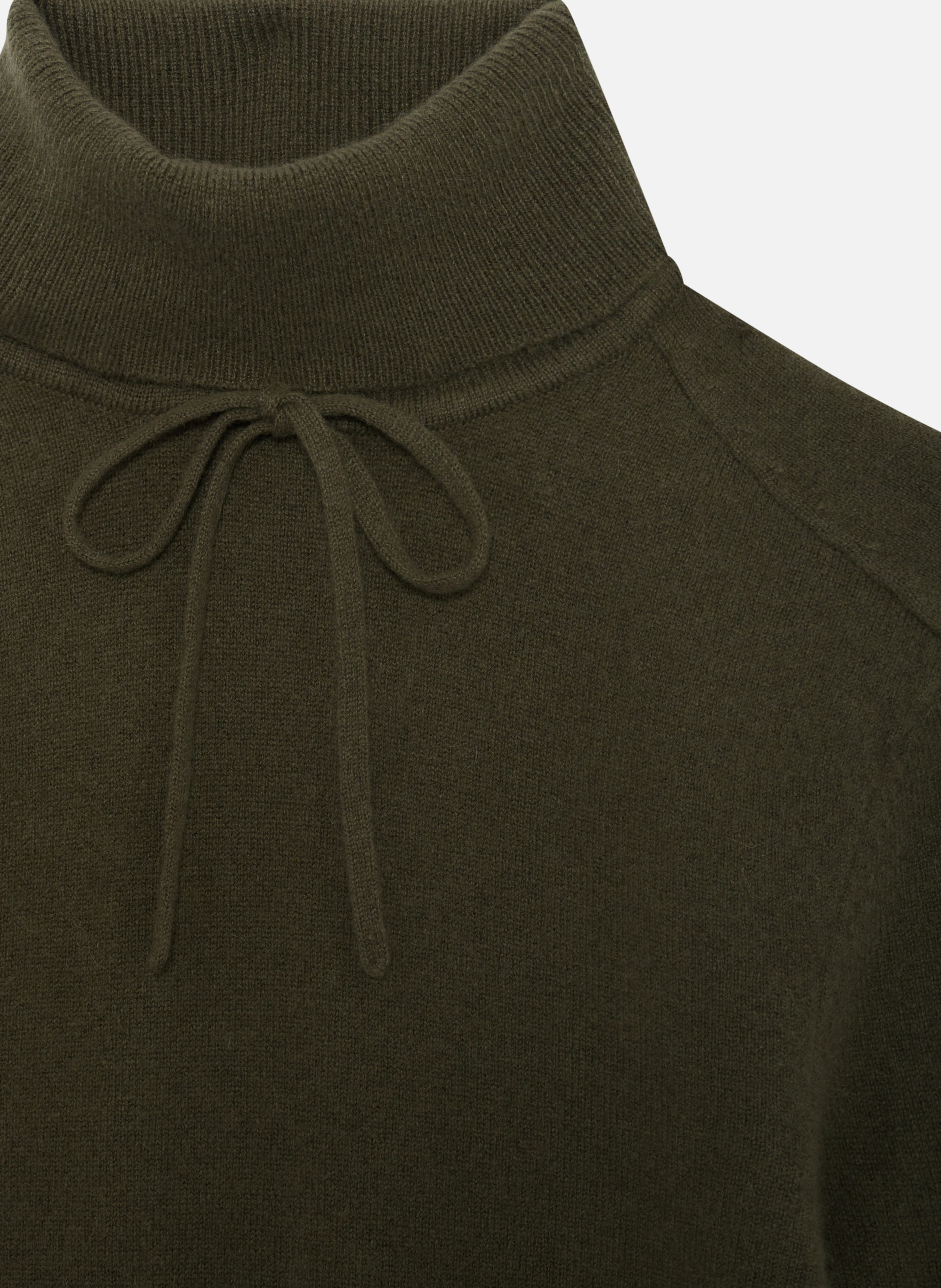 Cashmere polo neck sweater THE KOOPLES Green