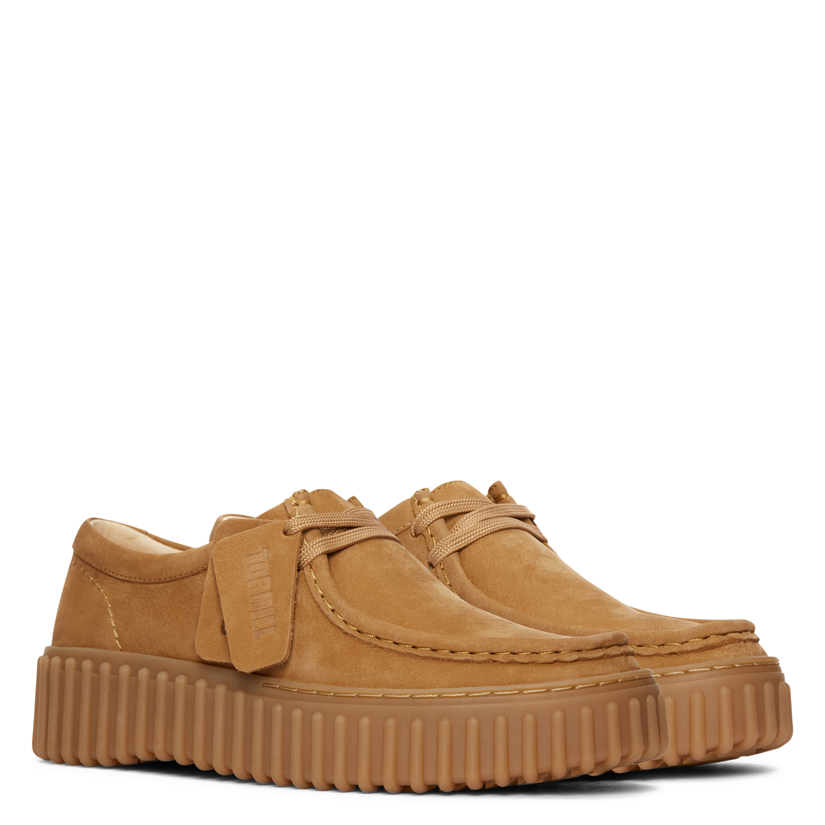 Ascot leather wedge Derby shoes CLARKS Beige