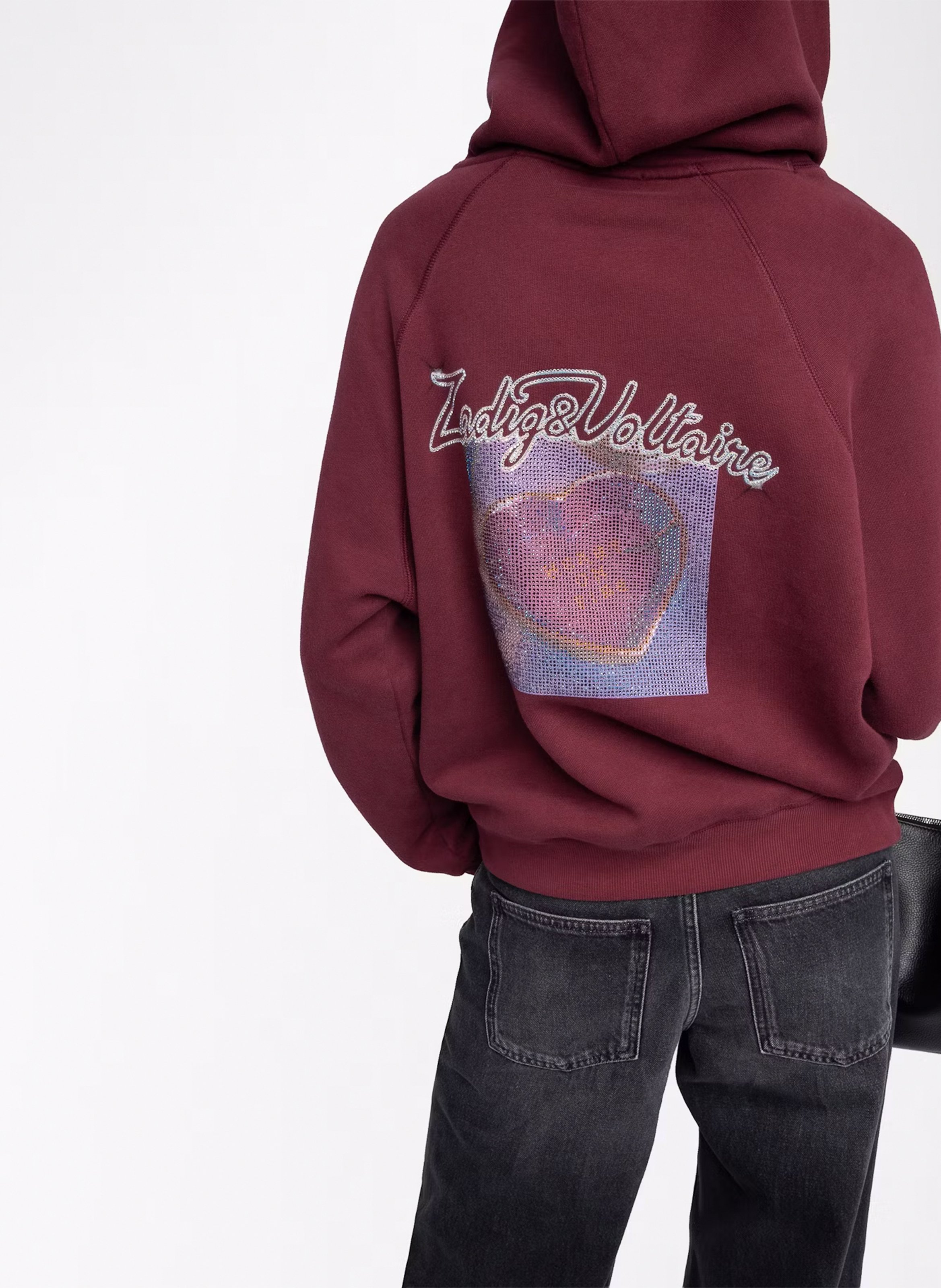 Round neck sweatshirt in blended cotton ZADIG&VOLTAIRE Purple