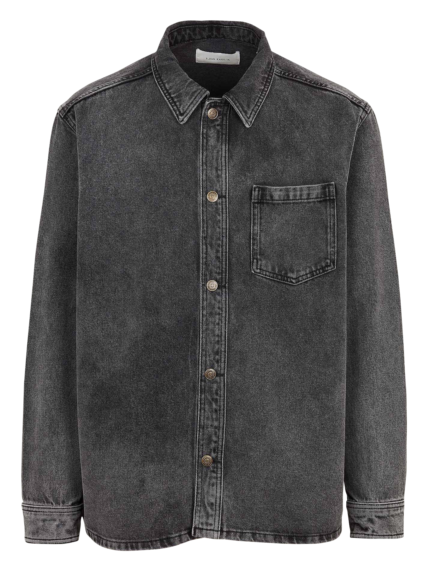 Surchemise droite en coton LES DEUX Gris