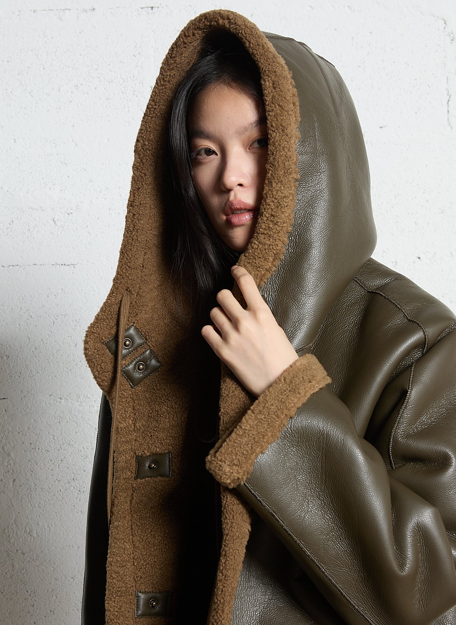 Blouson col montant  BENSIMON Kaki