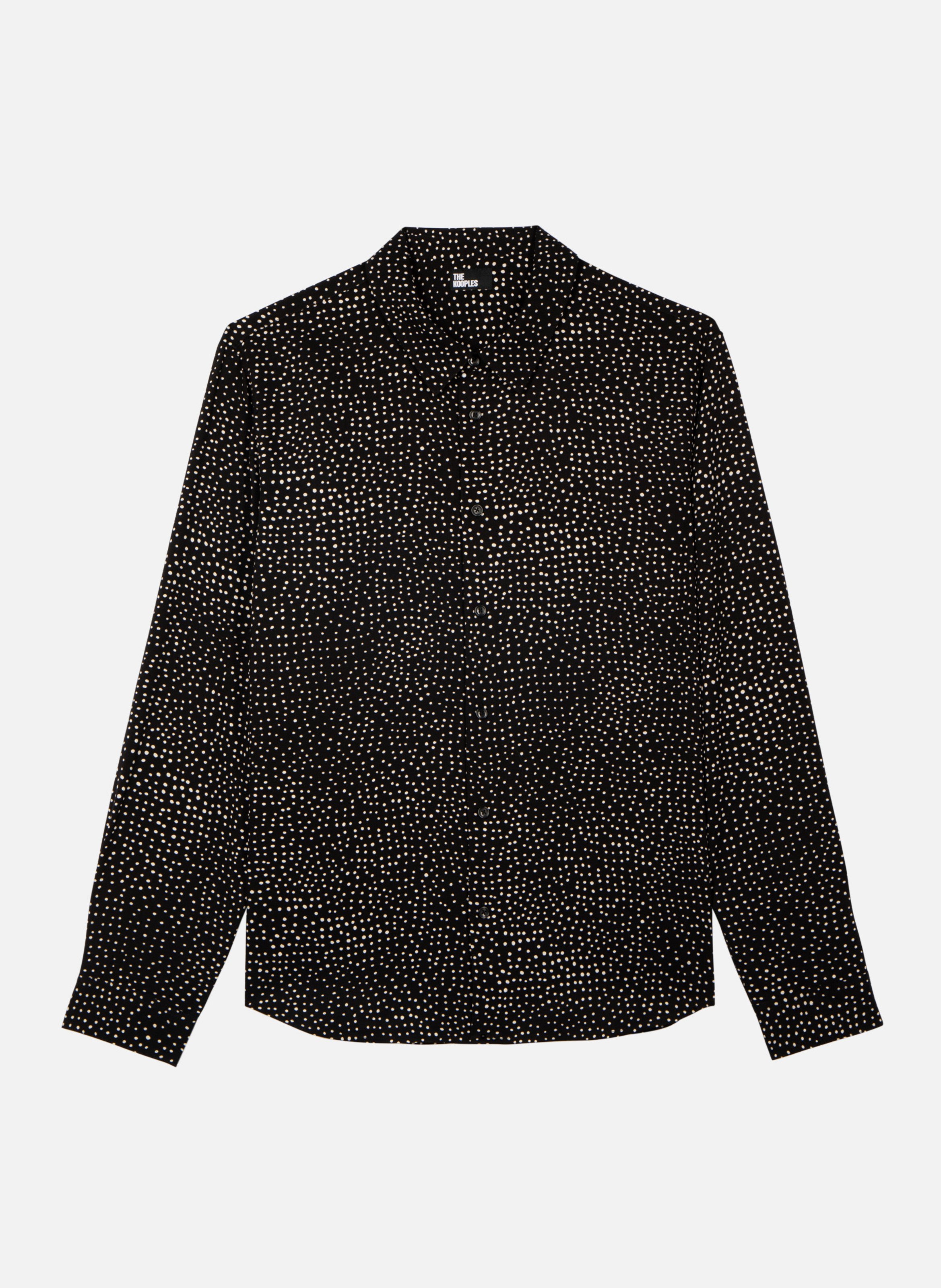 Shirt with micro polka dot print THE KOOPLES Black
