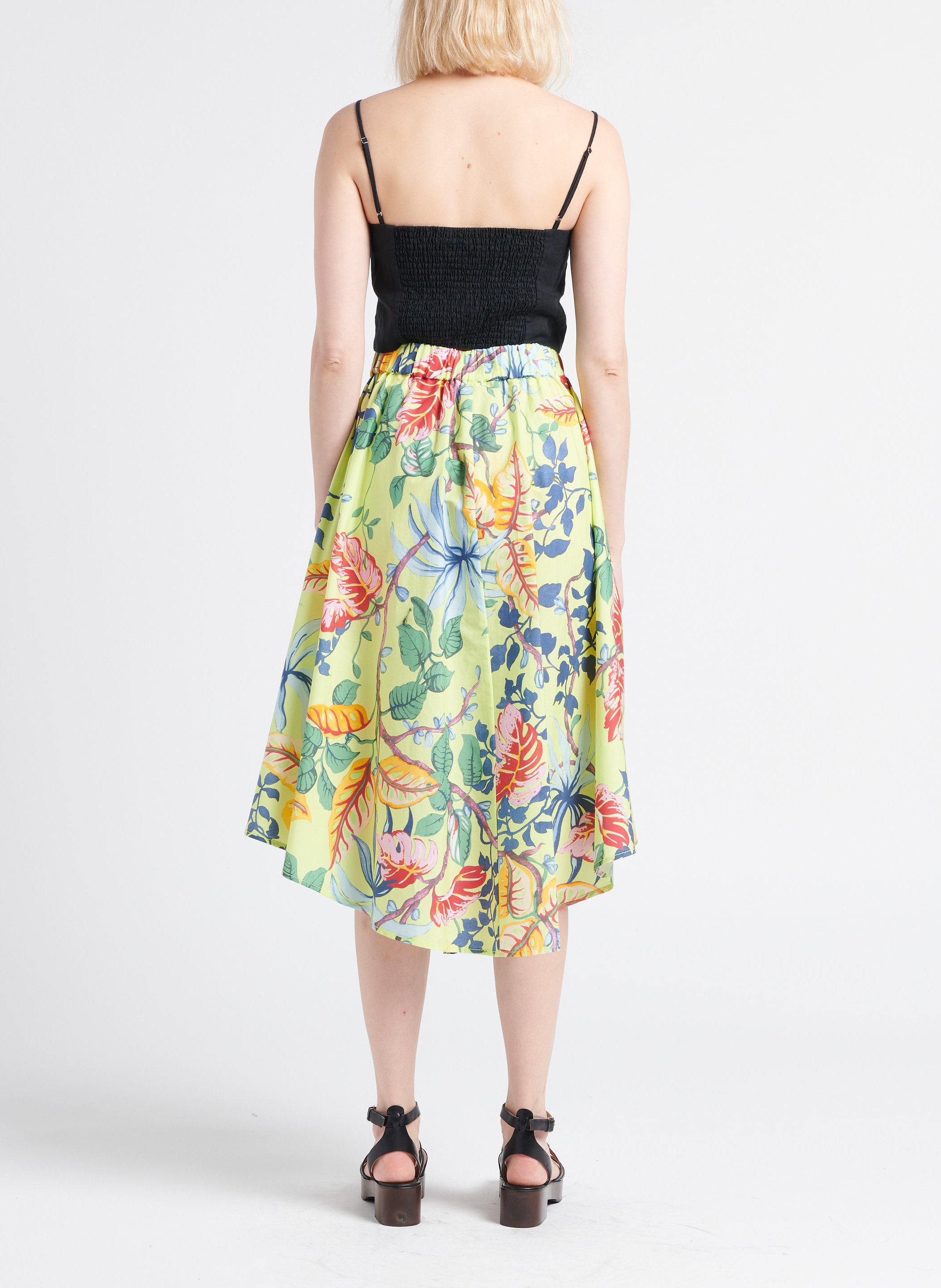 Jupe midi à imprimé en coton  MAX&Co. Multicolore