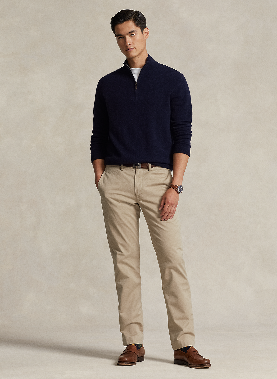 Cotton-blend bucket hat POLO RALPH LAUREN Beige