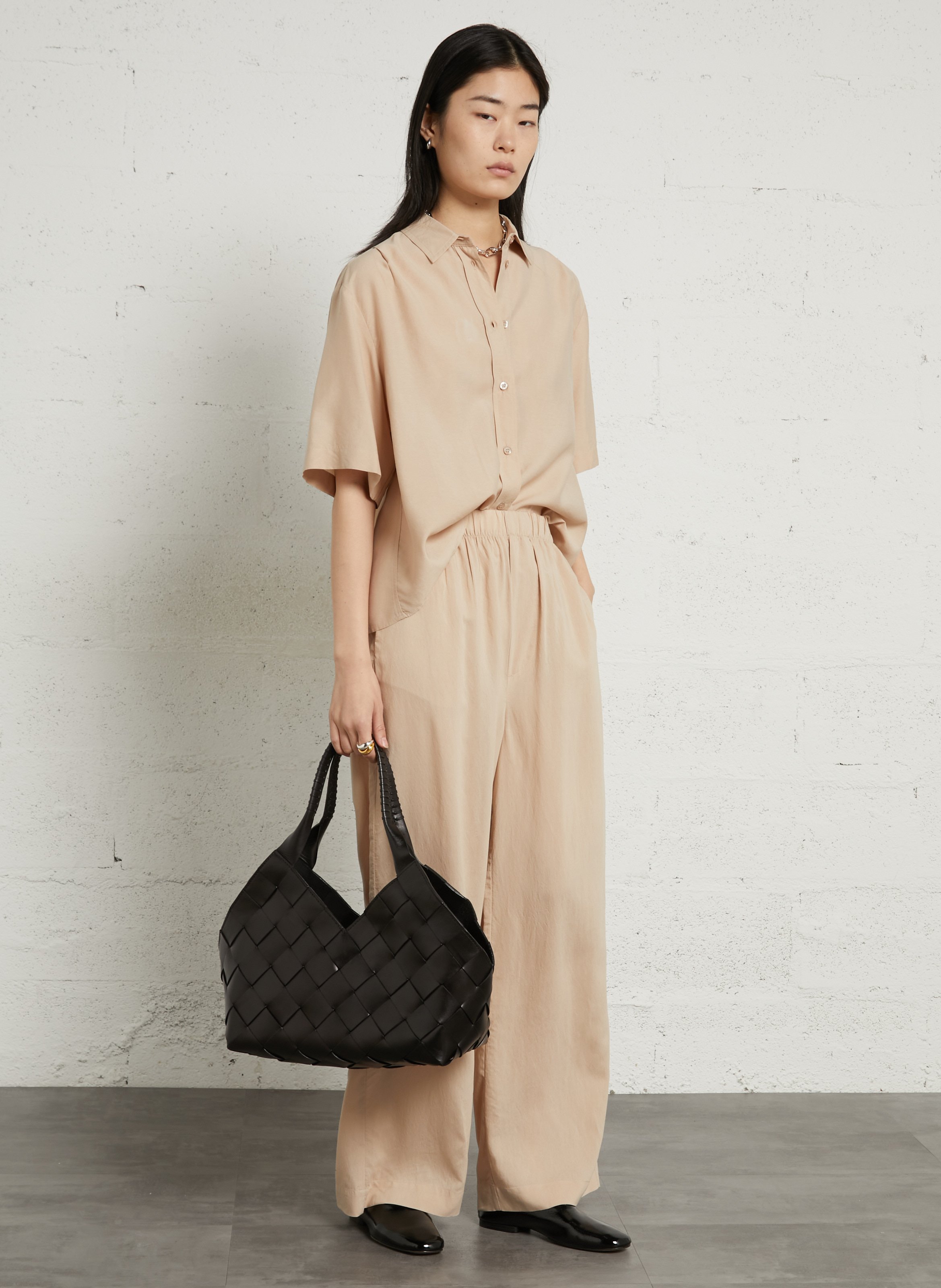 Bowlingtas van nerfleer met rits DRAGON DIFFUSION Zwart